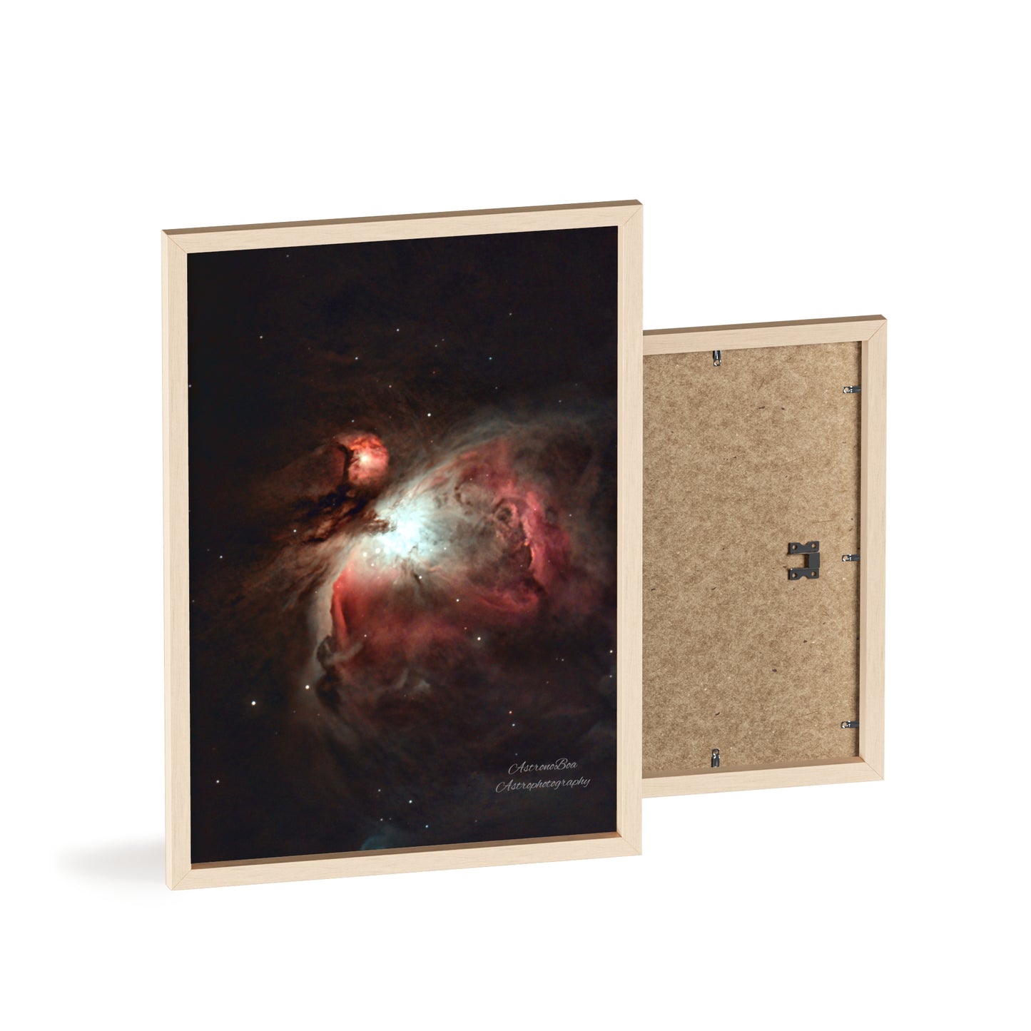 Wooden Frame Orion Nebula Poster