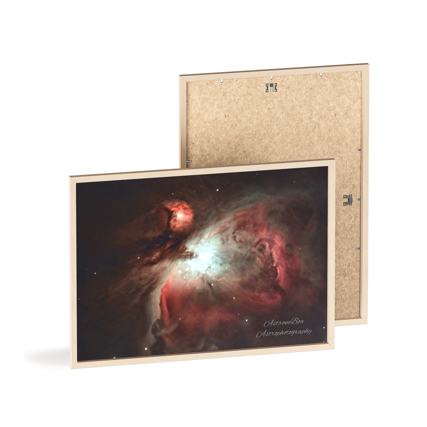 Wooden Frame Orion Nebula Poster