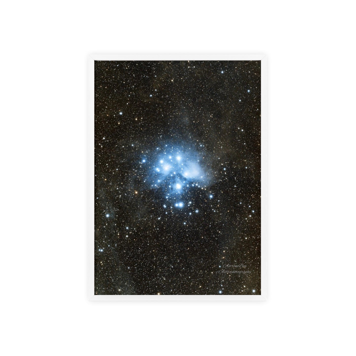 Wooden Frame The Pleiades Poster