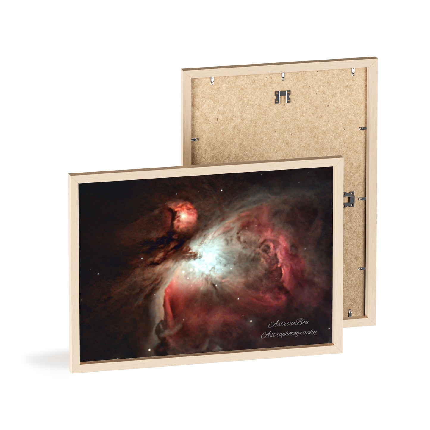 Wooden Frame Orion Nebula Poster