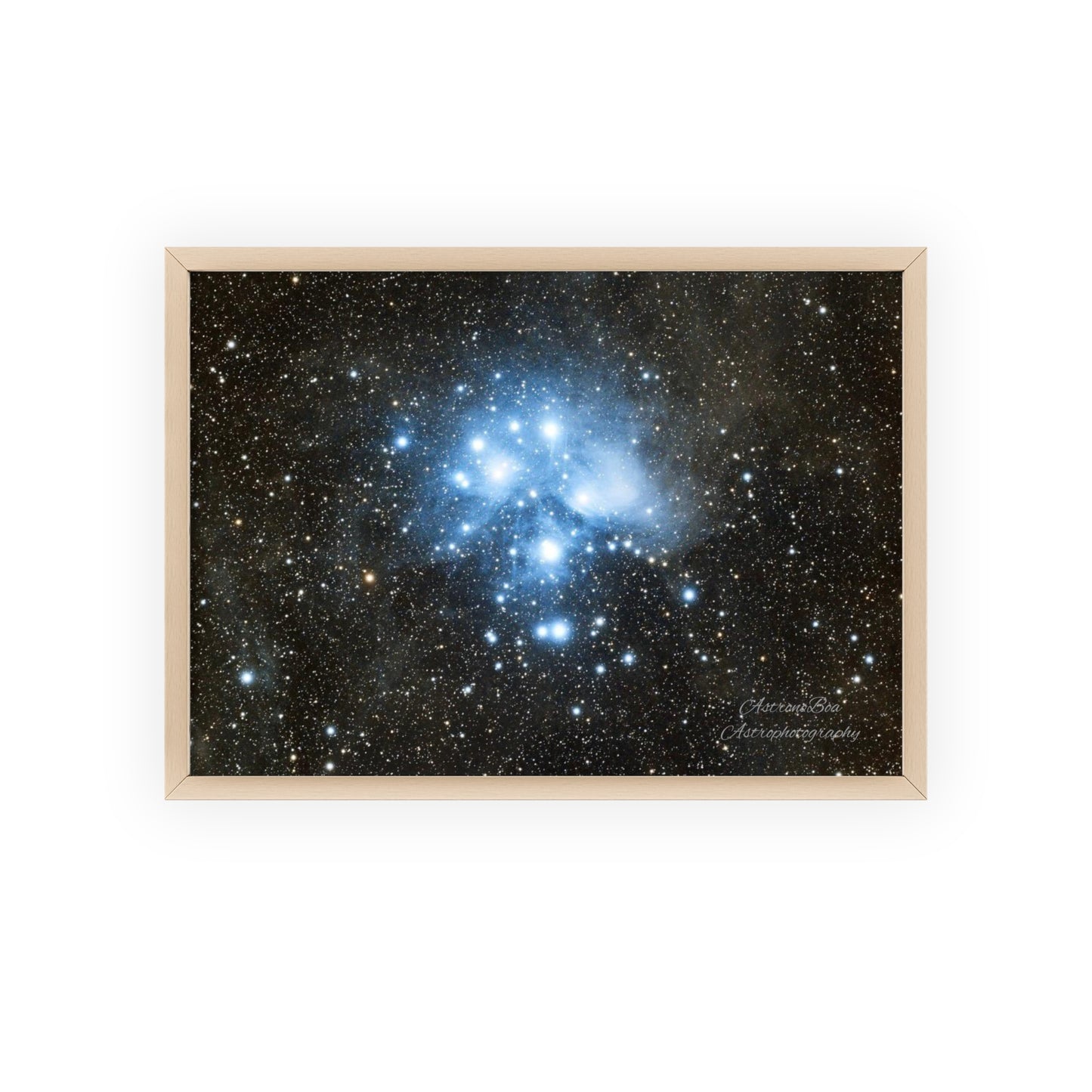 Wooden Frame The Pleiades Poster