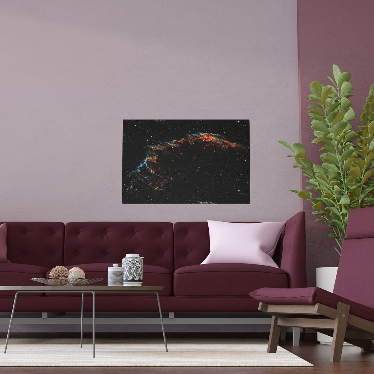 Indoor and Outdoor Silk Poster - The Eastern Veil NGC 6992 by AstronoBoa