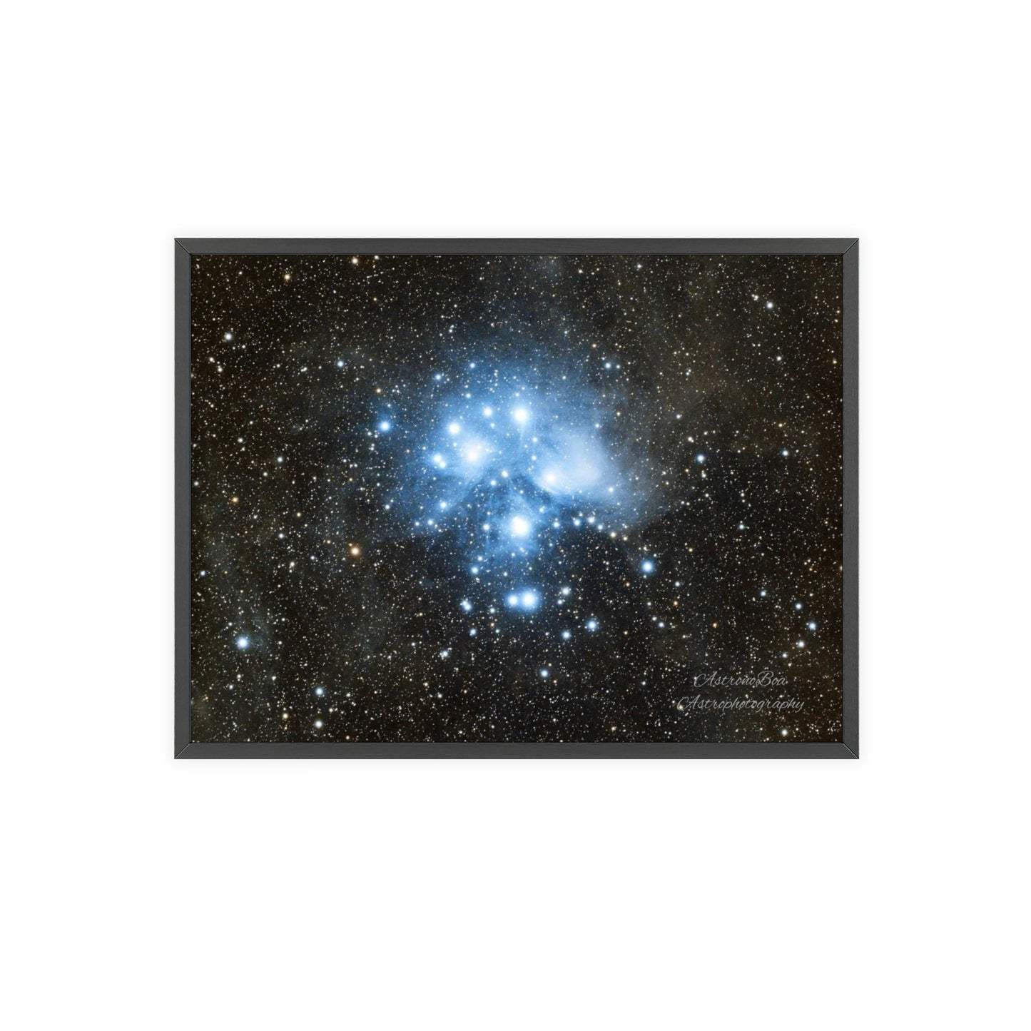 Wooden Frame The Pleiades Poster