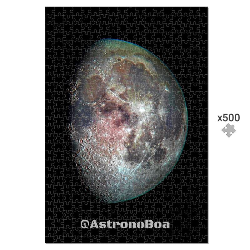 Puzzle-Mineral Moon Art – Celestial Journey