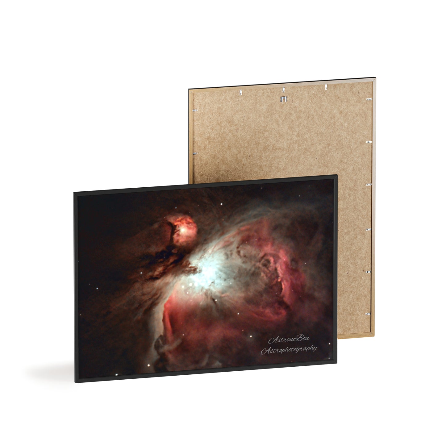 Wooden Frame Orion Nebula Poster