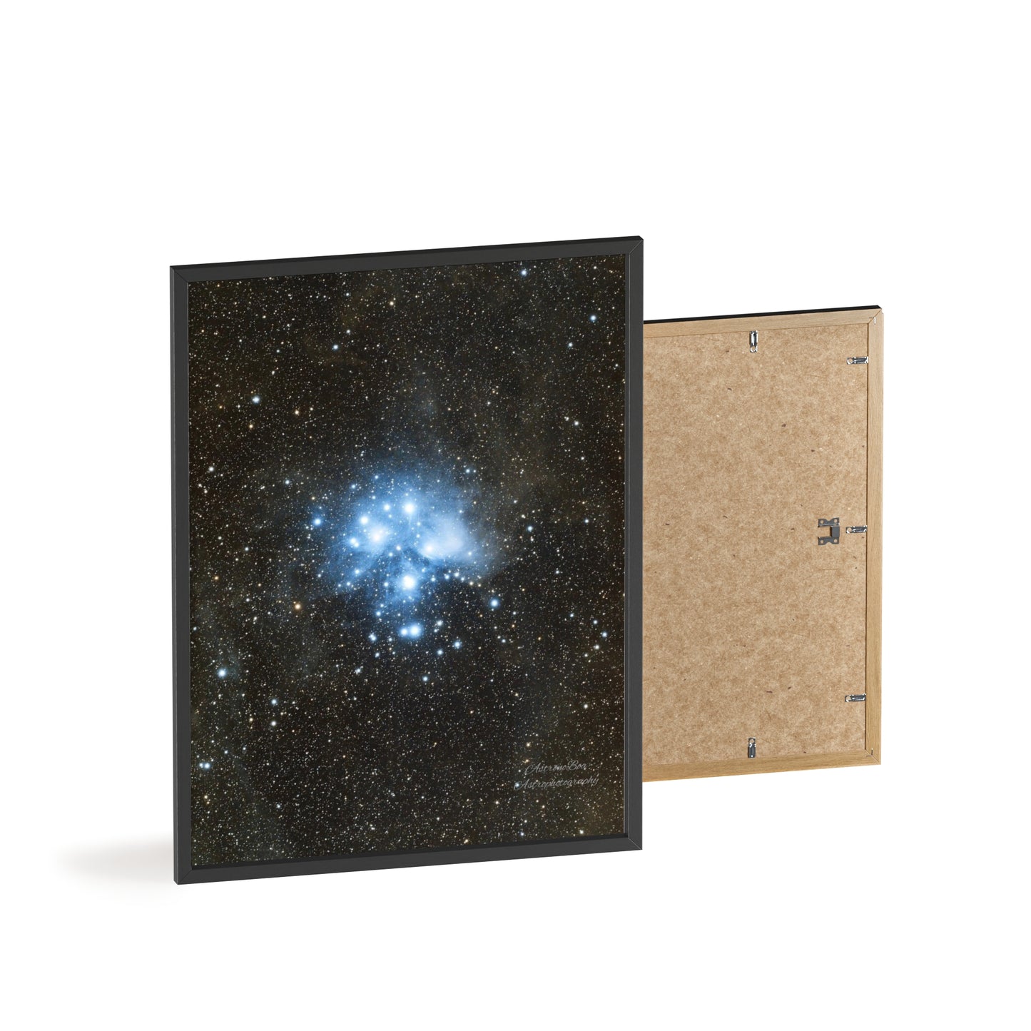 Wooden Frame The Pleiades Poster