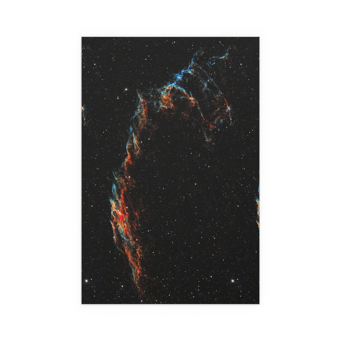 Indoor and Outdoor Silk Poster - The Eastern Veil NGC 6992 by AstronoBoa