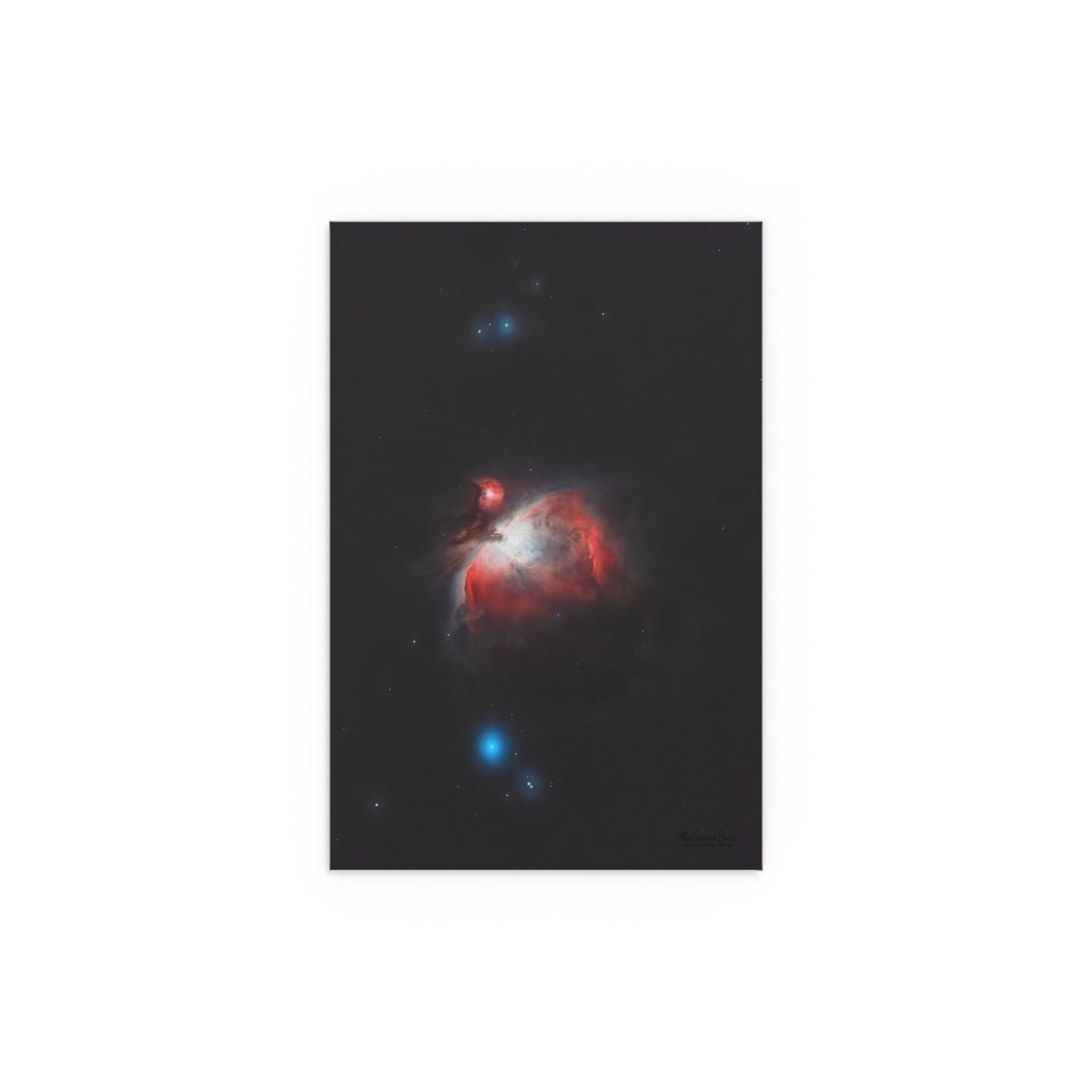 Indoor and Outdoor Silk Poster - Orion Nebula Astrophotography by AstronoBoa