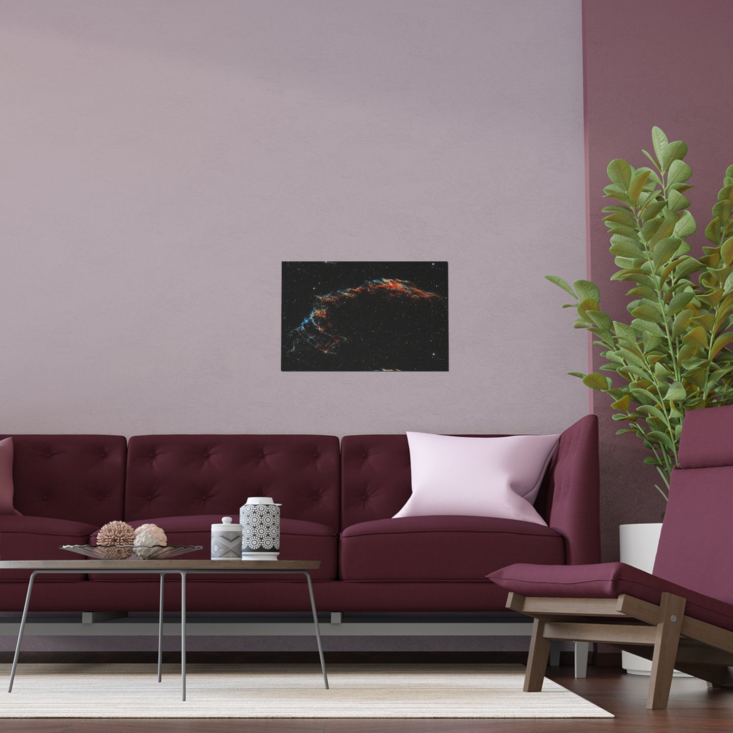 Indoor and Outdoor Silk Poster - The Eastern Veil NGC 6992 by AstronoBoa