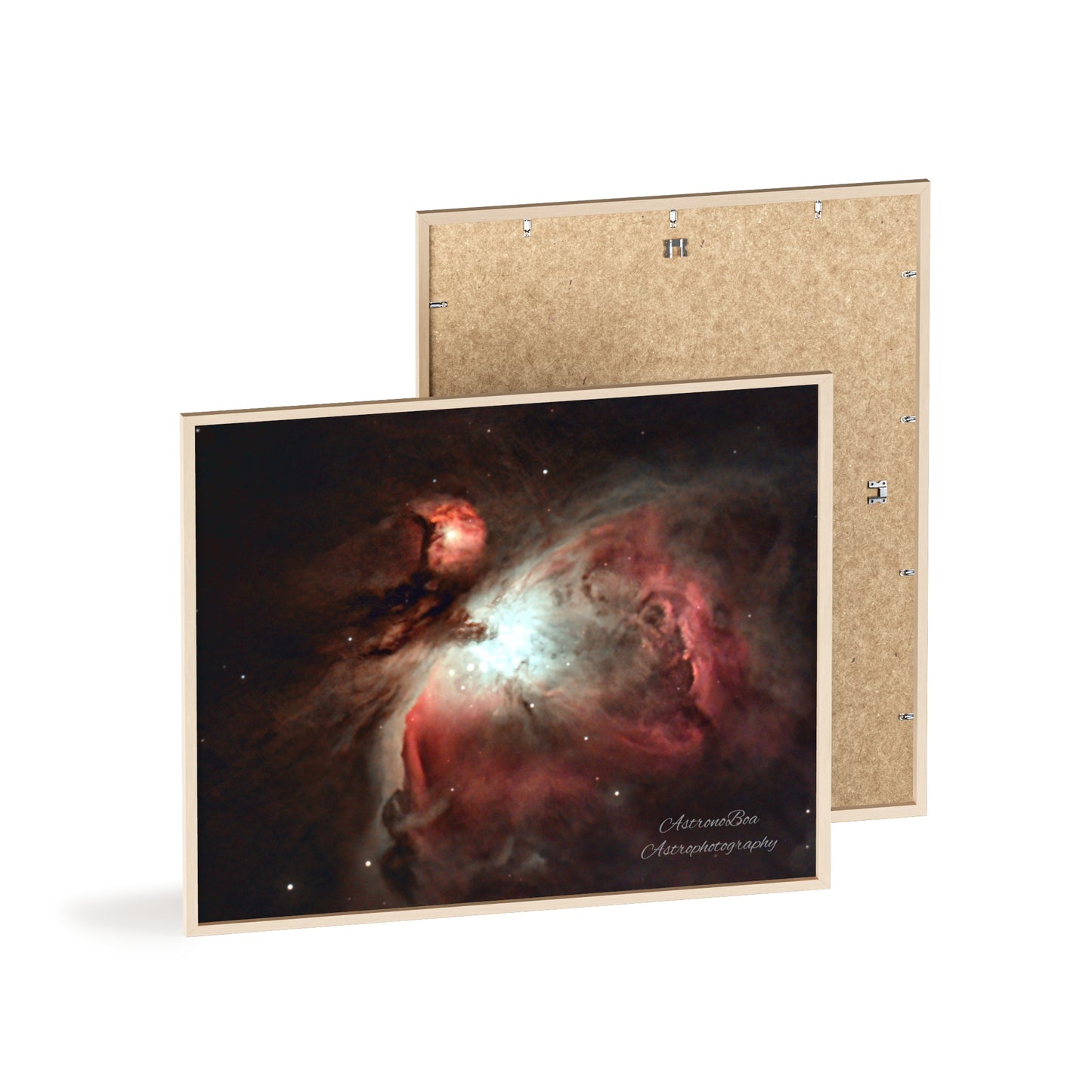 Wooden Frame Orion Nebula Poster
