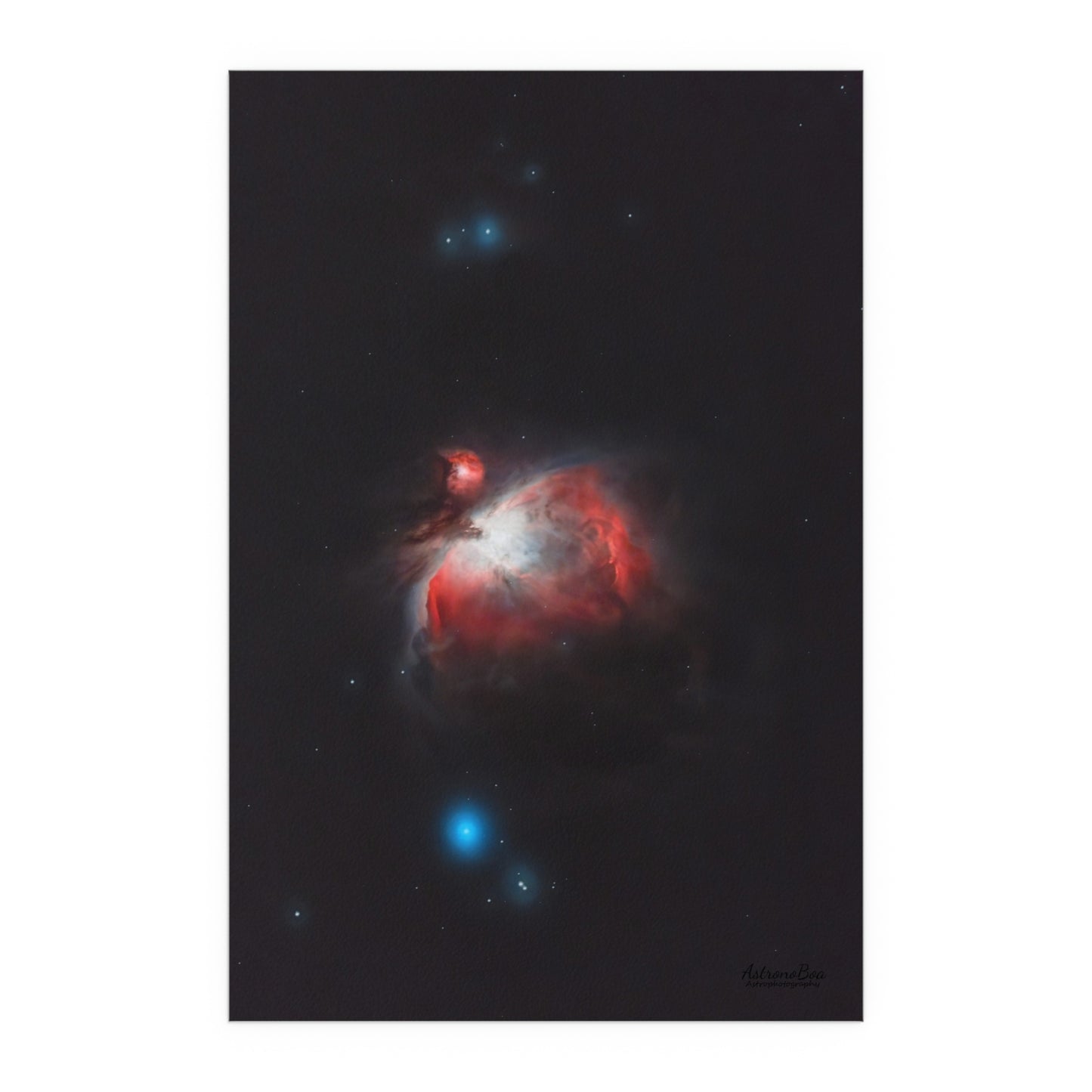 Indoor and Outdoor Silk Poster - Orion Nebula Astrophotography by AstronoBoa
