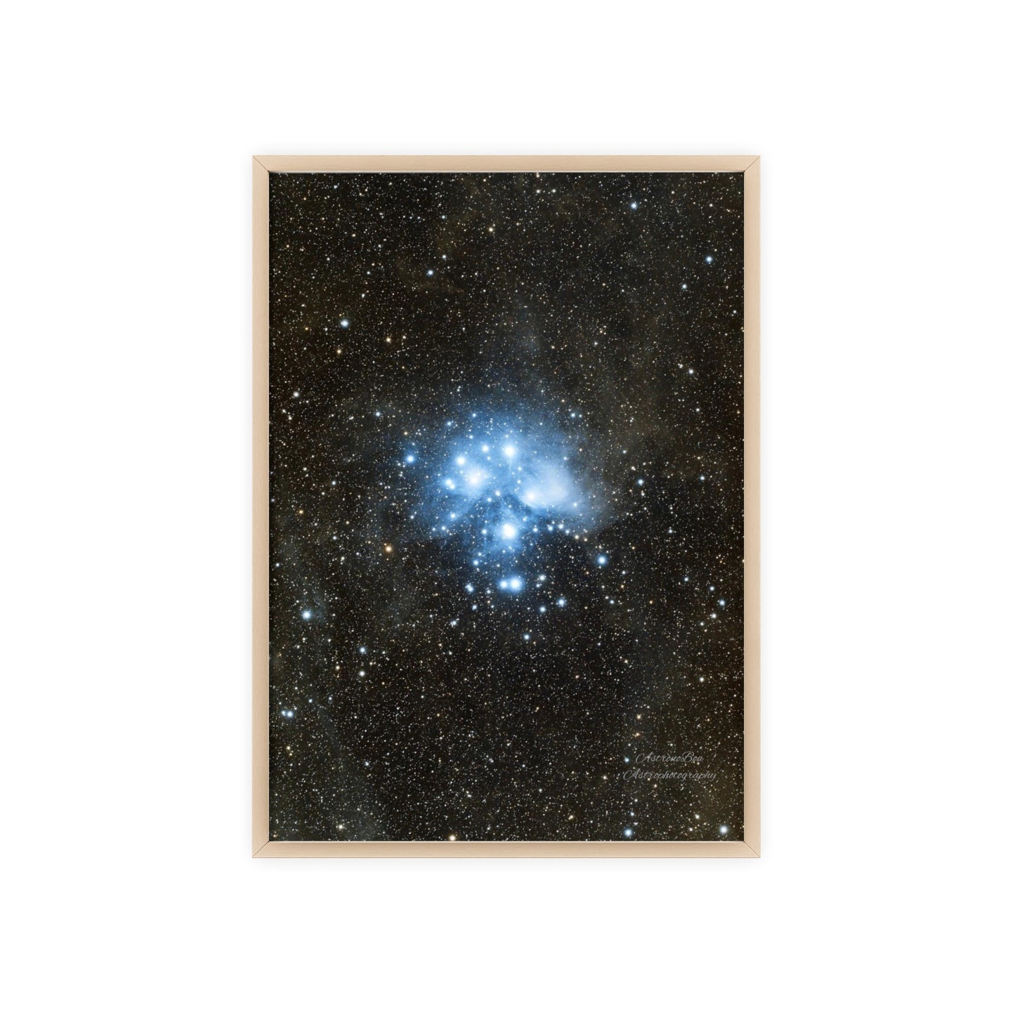 Wooden Frame The Pleiades Poster