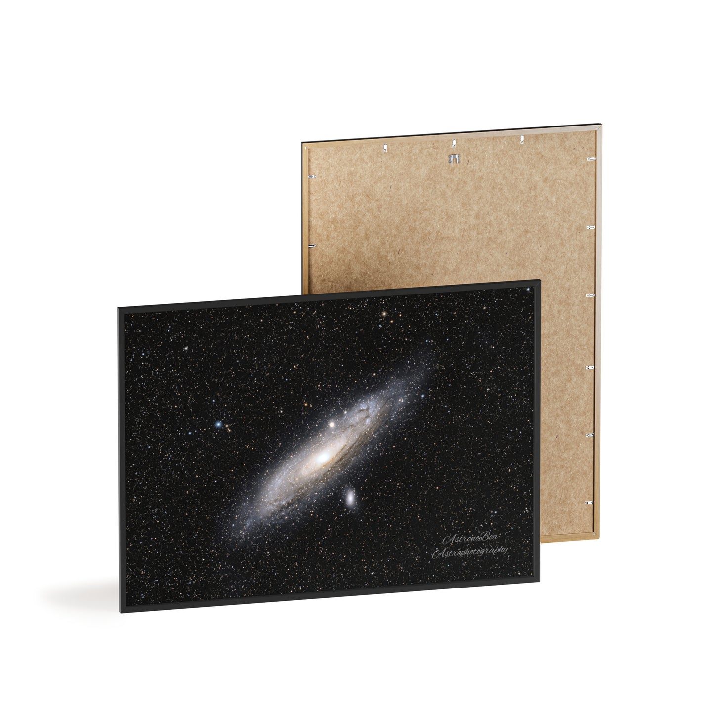 Wooden Frame Andromeda Galaxy Poster