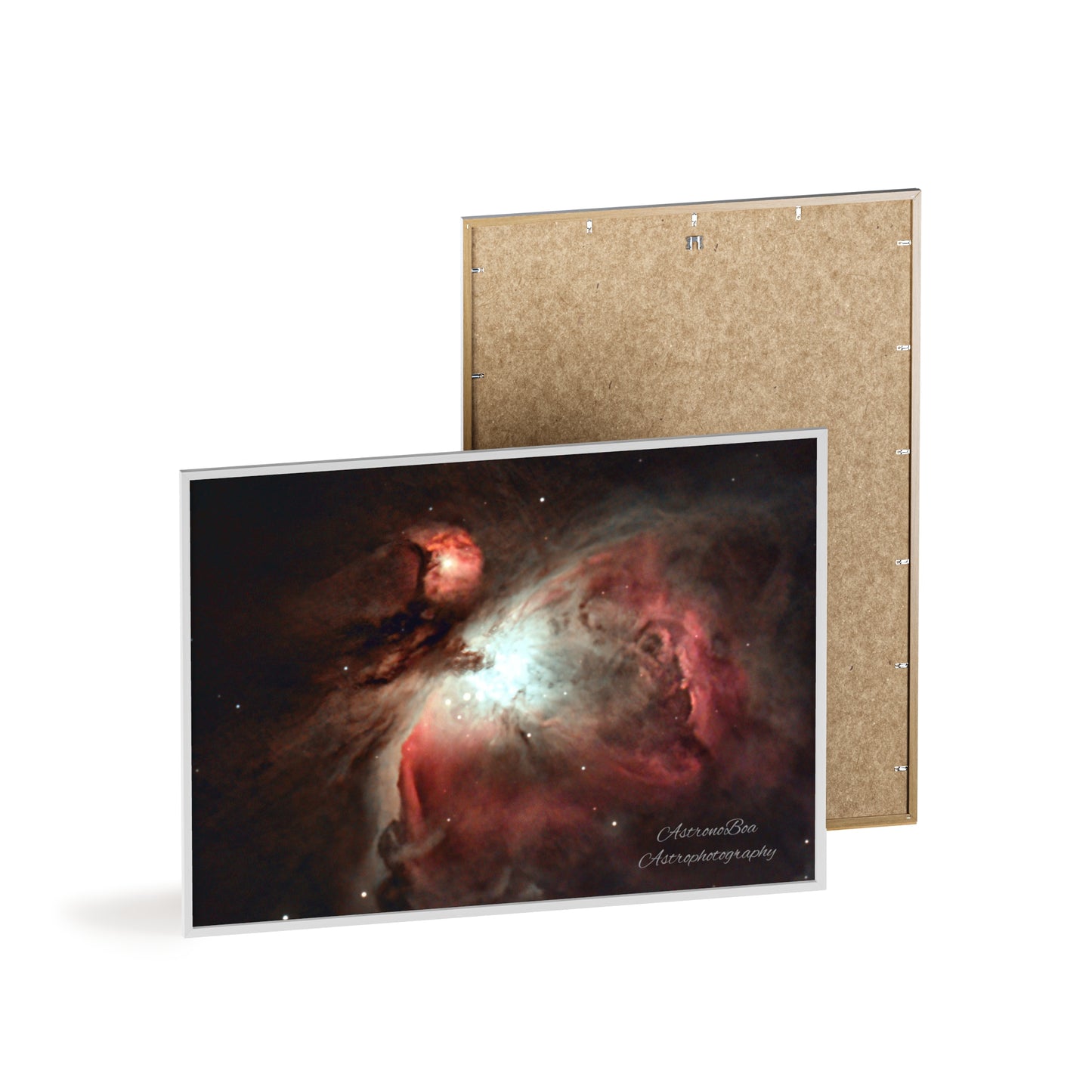 Wooden Frame Orion Nebula Poster