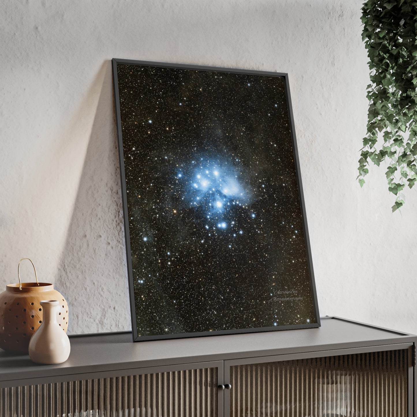 Wooden Frame The Pleiades Poster