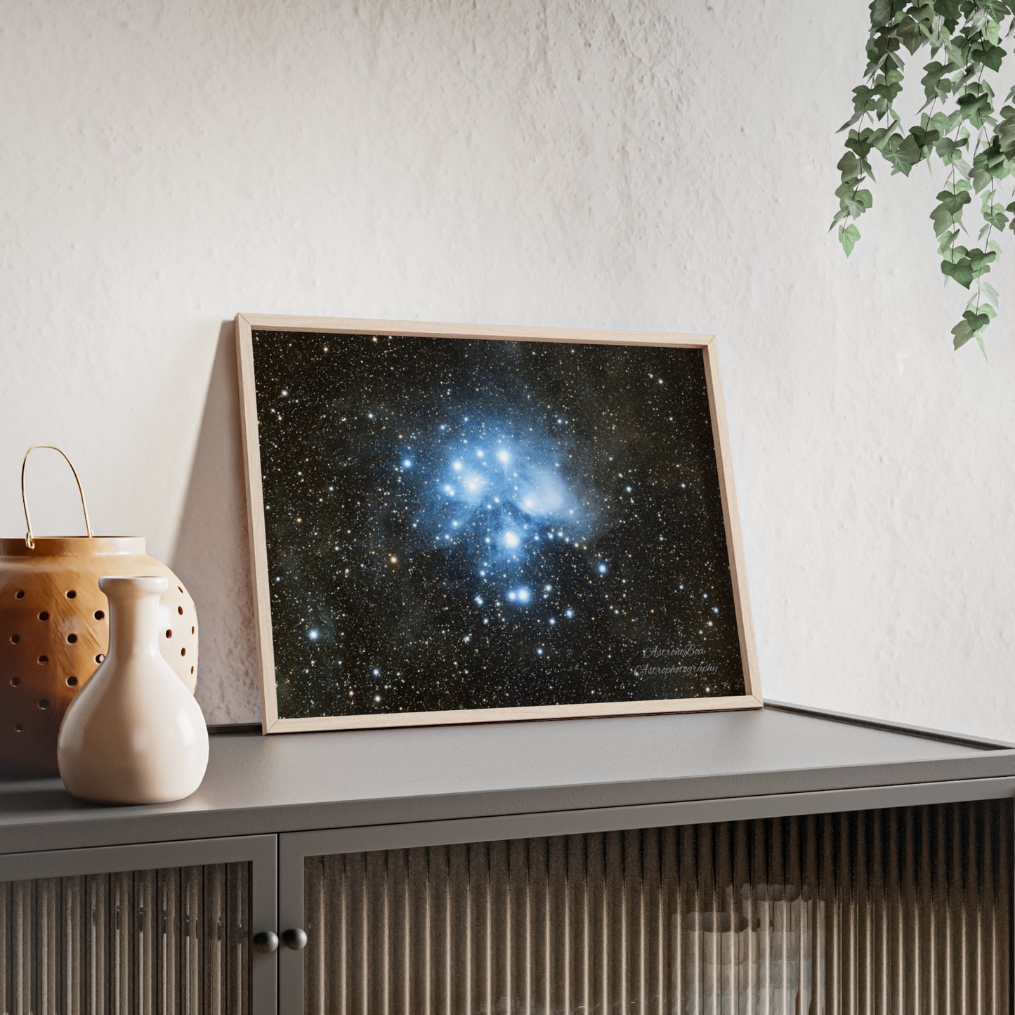 Wooden Frame The Pleiades Poster