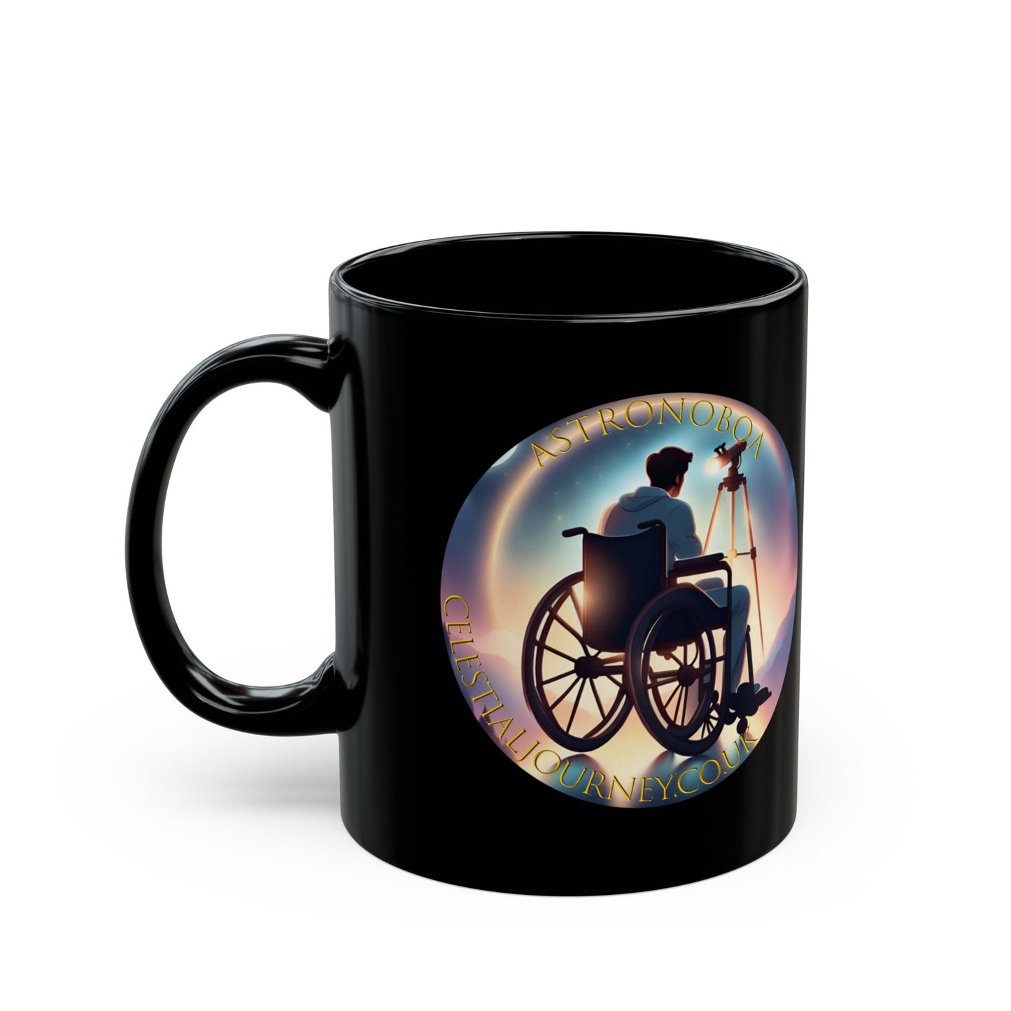 Black Mug Astronaut(11oz, 15oz)
