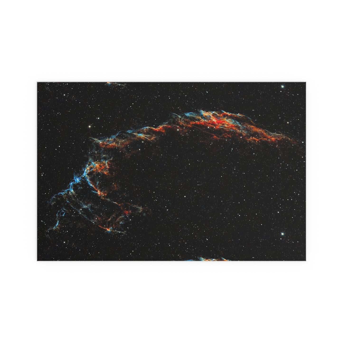 Indoor and Outdoor Silk Poster - The Eastern Veil NGC 6992 by AstronoBoa