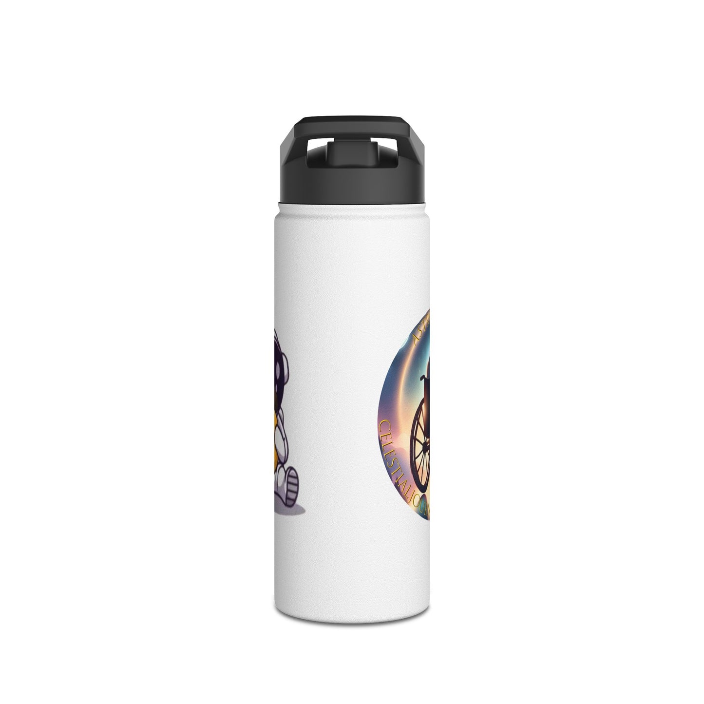 Water Bottle - Astronaut Celestial Journey Astronoboa Design