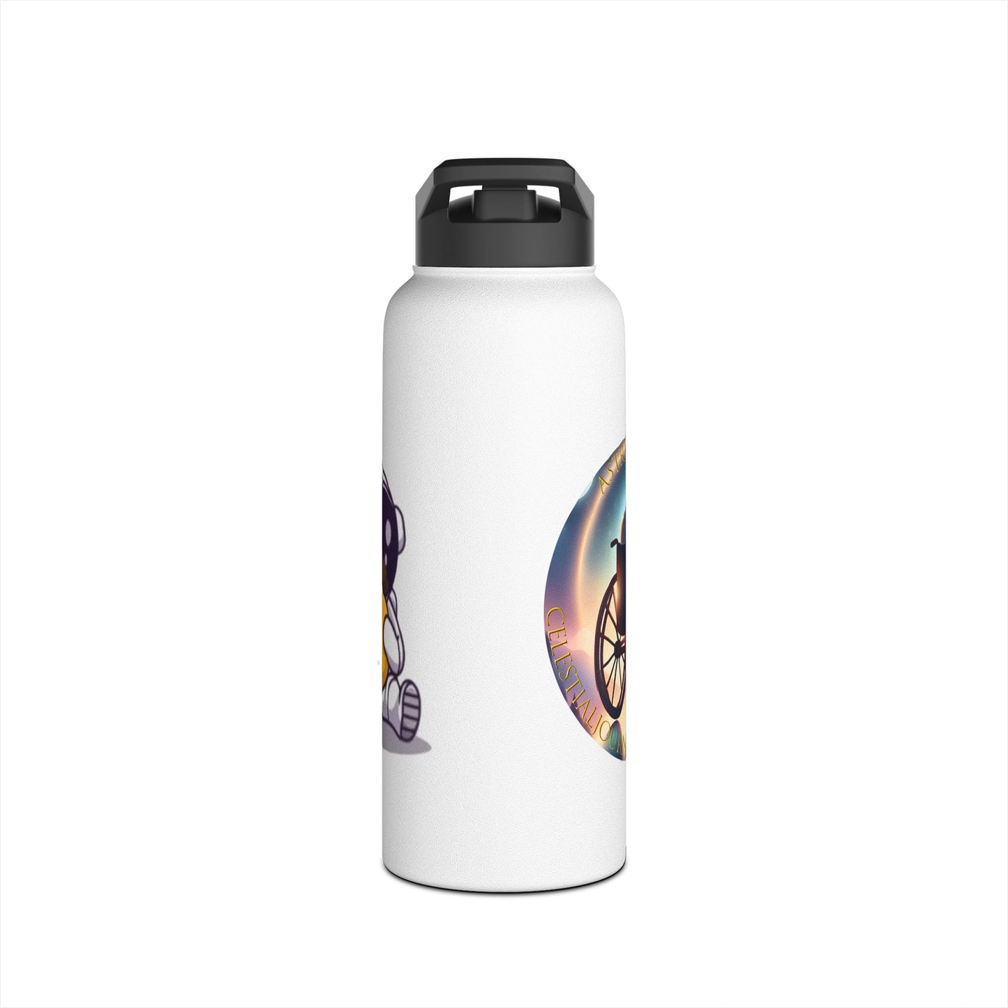 Water Bottle - Astronaut Celestial Journey Astronoboa Design