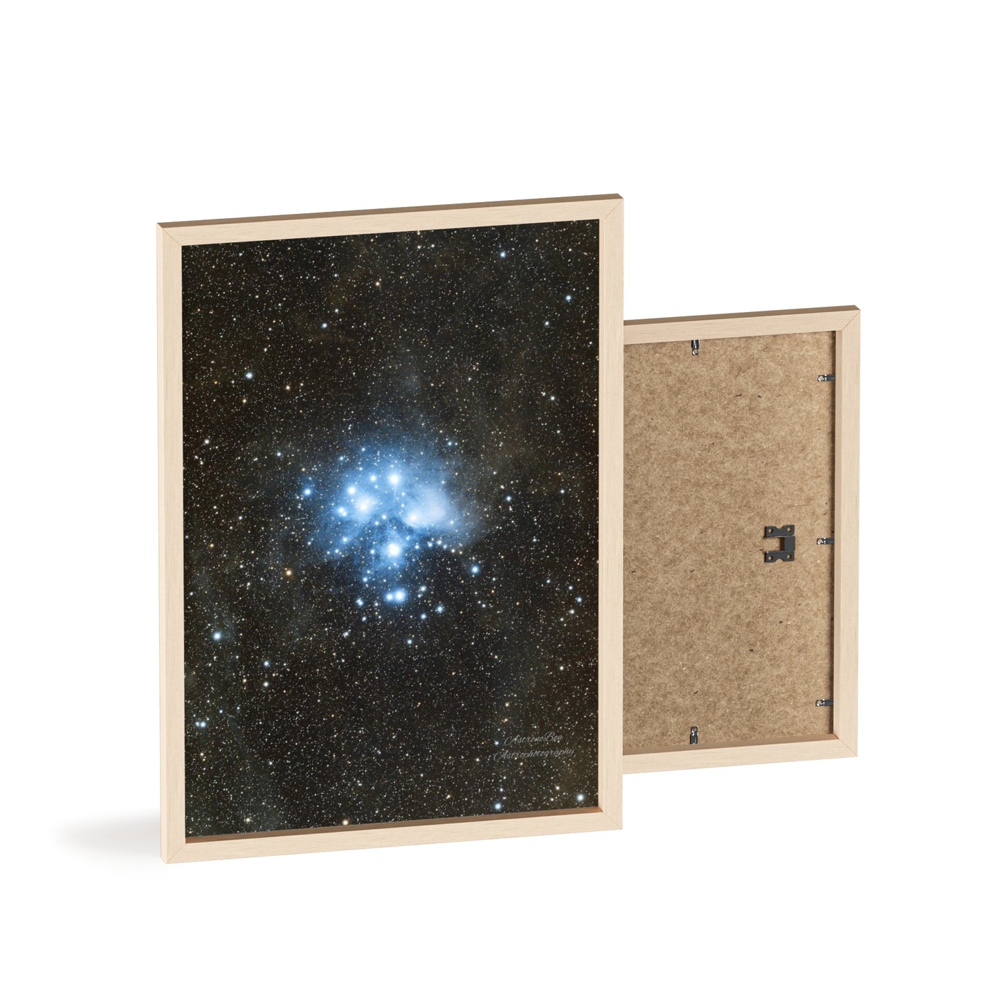 Wooden Frame The Pleiades Poster