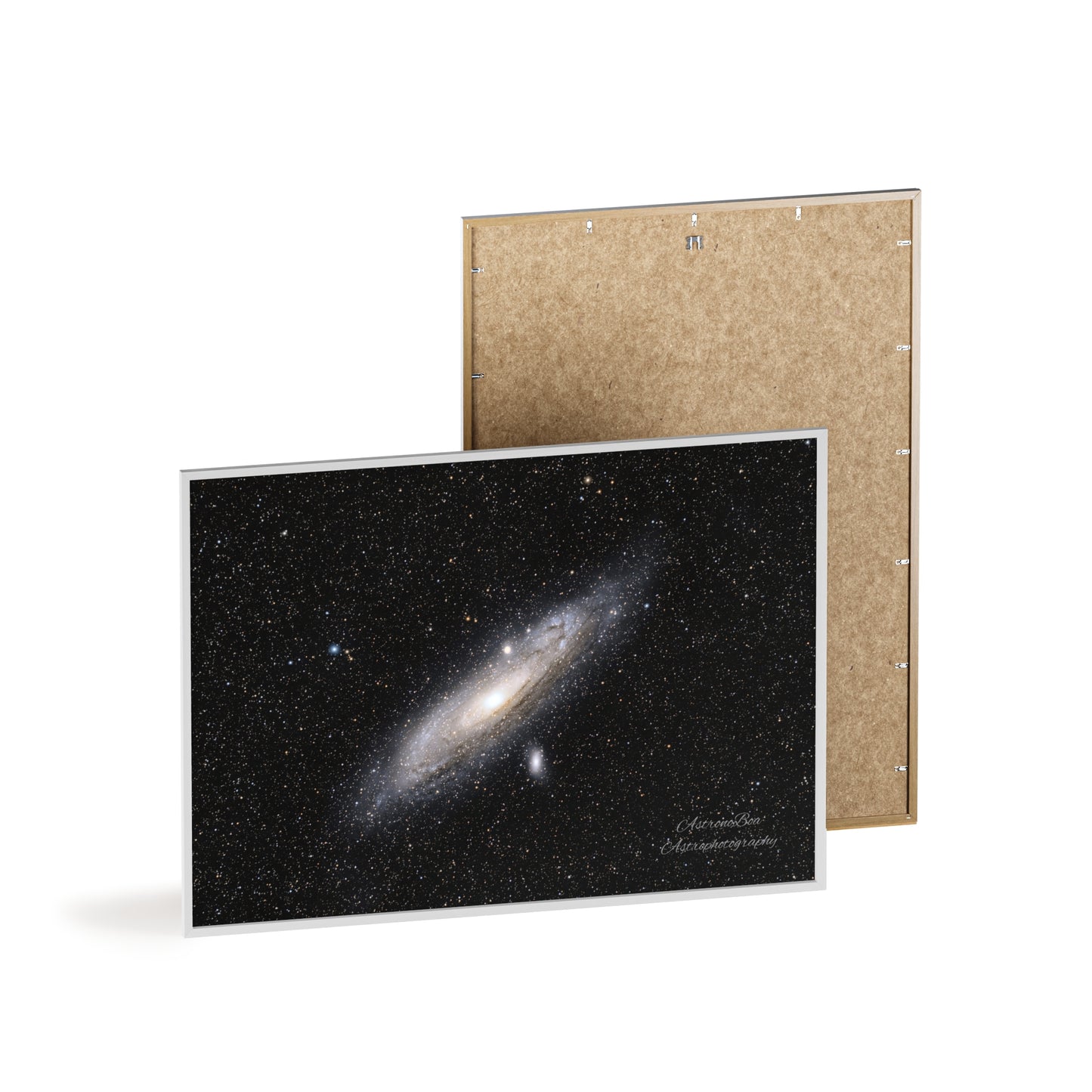 Wooden Frame Andromeda Galaxy Poster