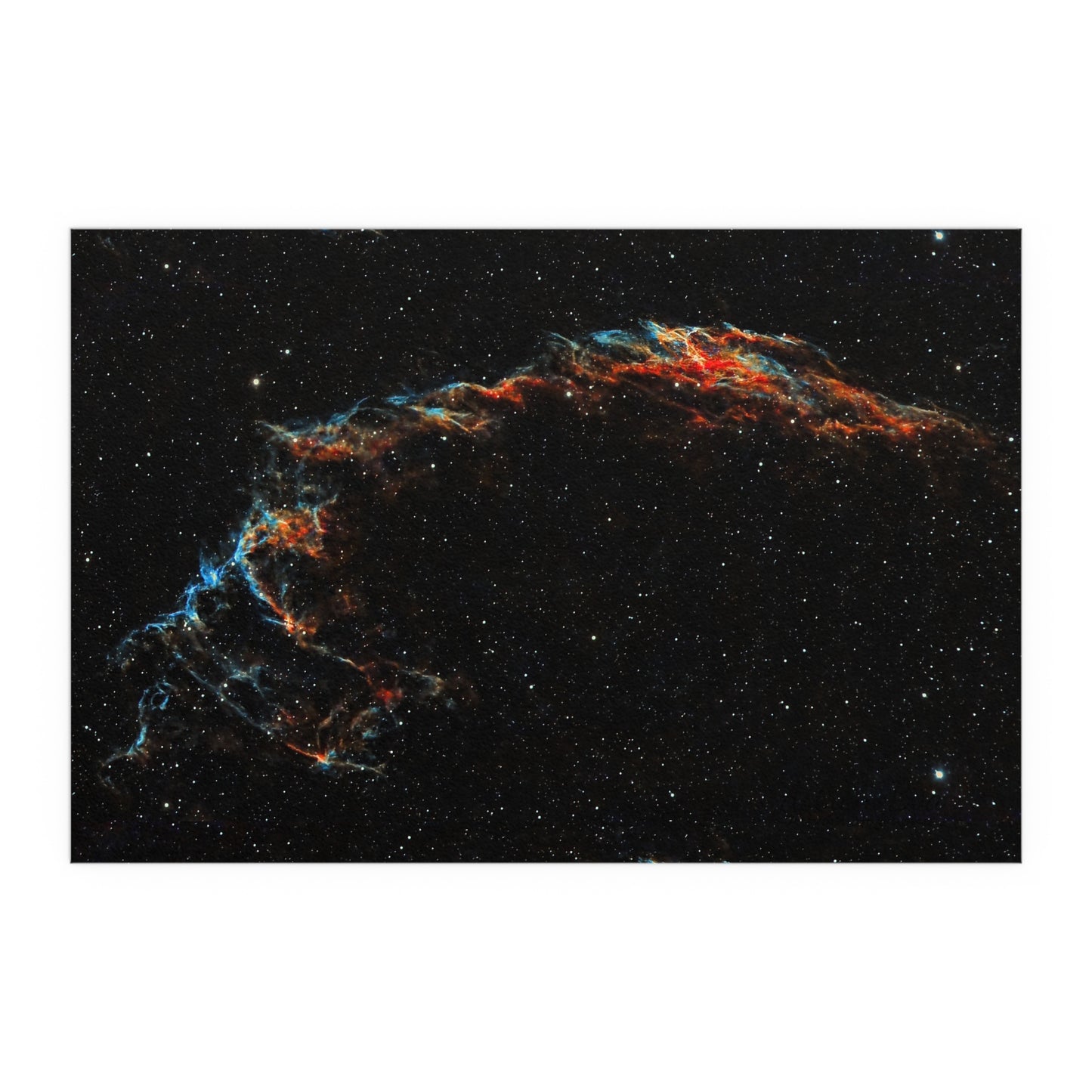 Indoor and Outdoor Silk Poster - The Eastern Veil NGC 6992 by AstronoBoa