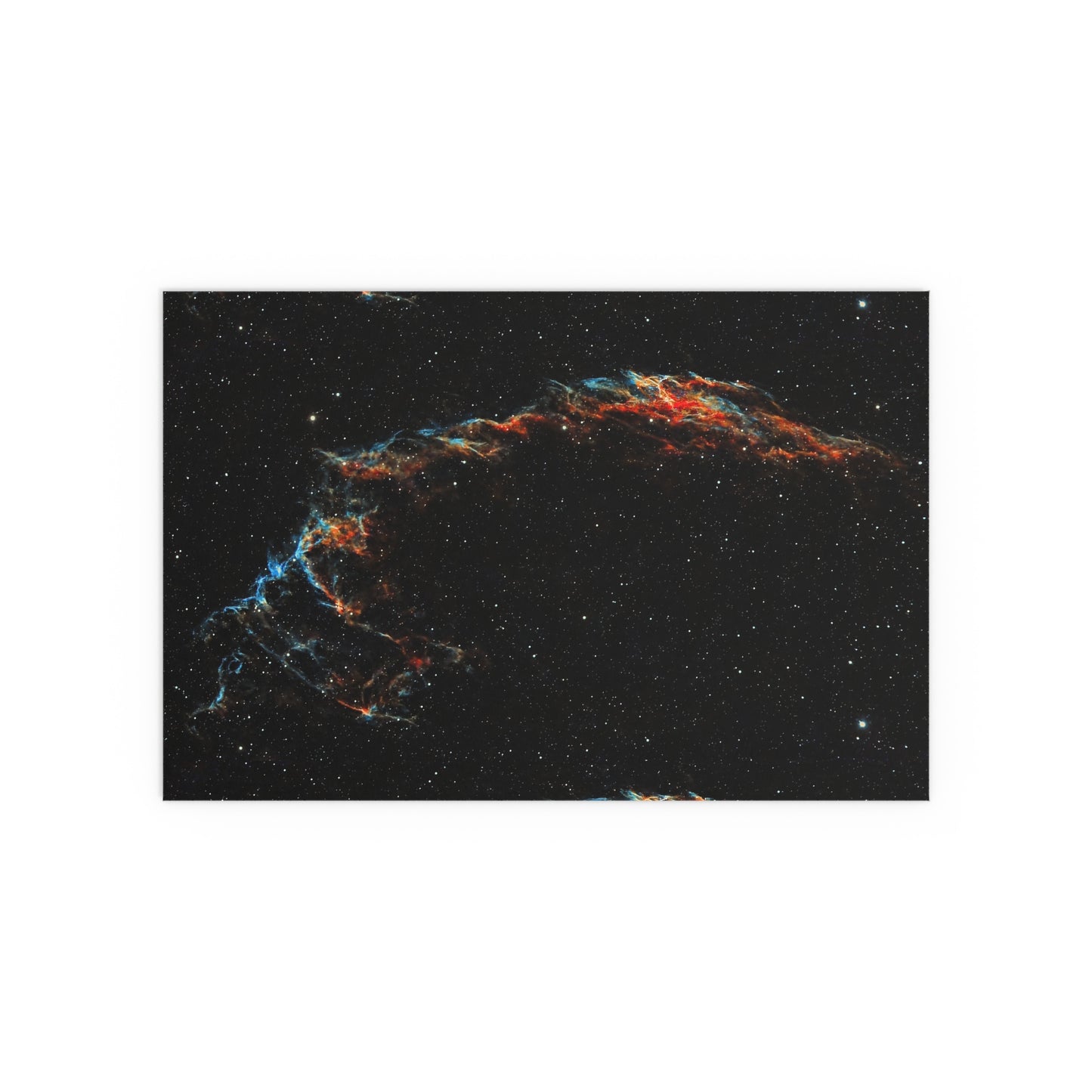 Indoor and Outdoor Silk Poster - The Eastern Veil NGC 6992 by AstronoBoa