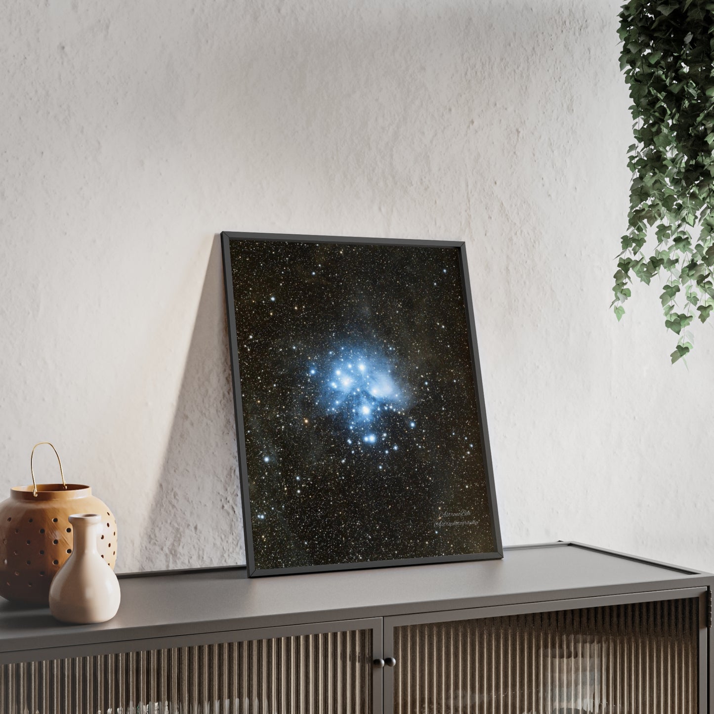 Wooden Frame The Pleiades Poster