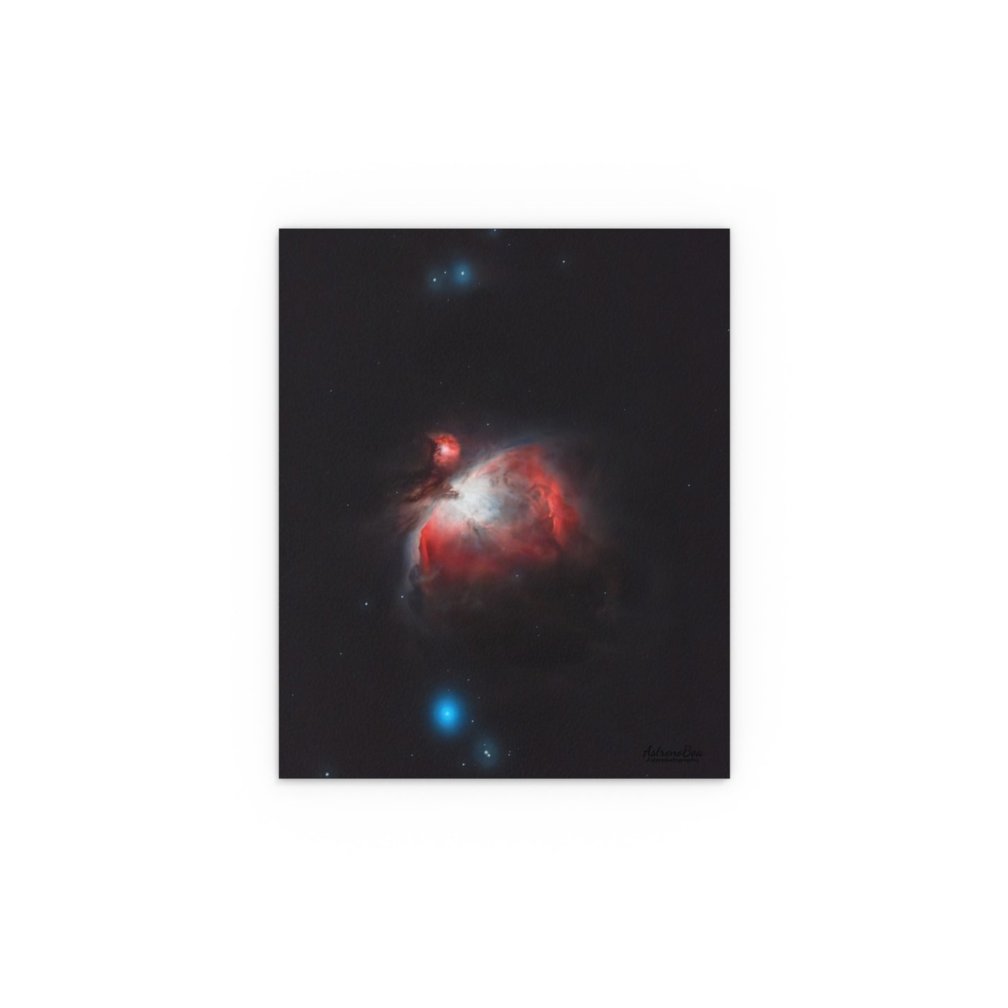 Indoor and Outdoor Silk Poster - Orion Nebula Astrophotography by AstronoBoa