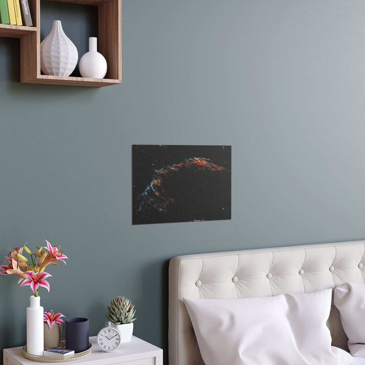 Indoor and Outdoor Silk Poster - The Eastern Veil NGC 6992 by AstronoBoa