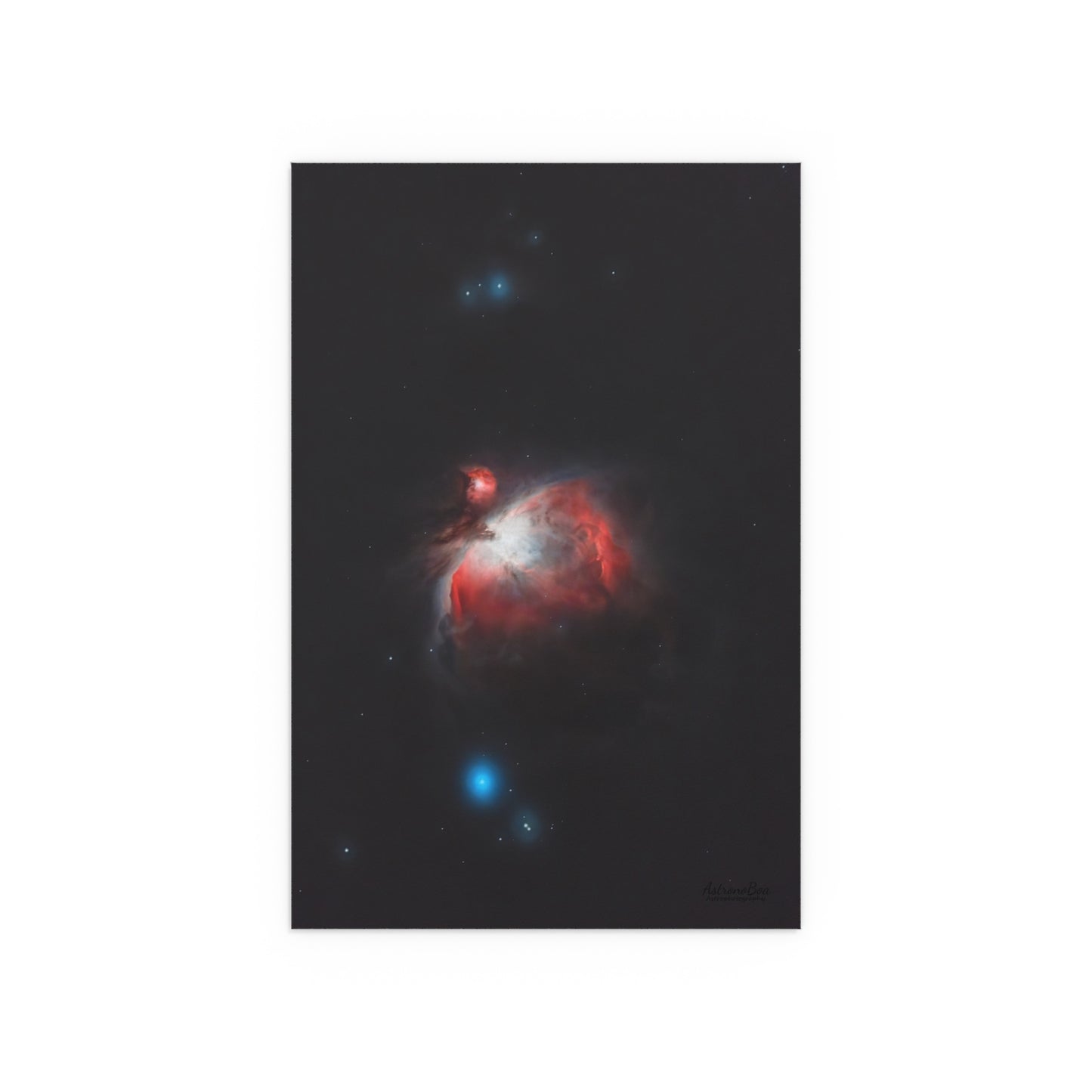 Indoor and Outdoor Silk Poster - Orion Nebula Astrophotography by AstronoBoa