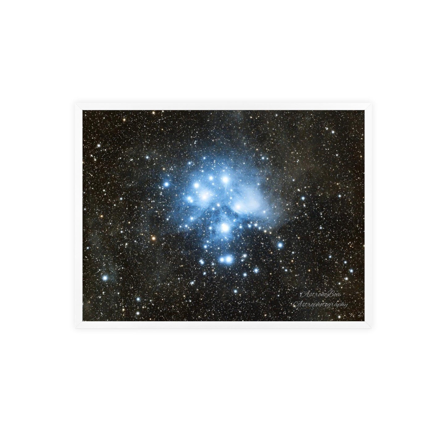 Wooden Frame The Pleiades Poster