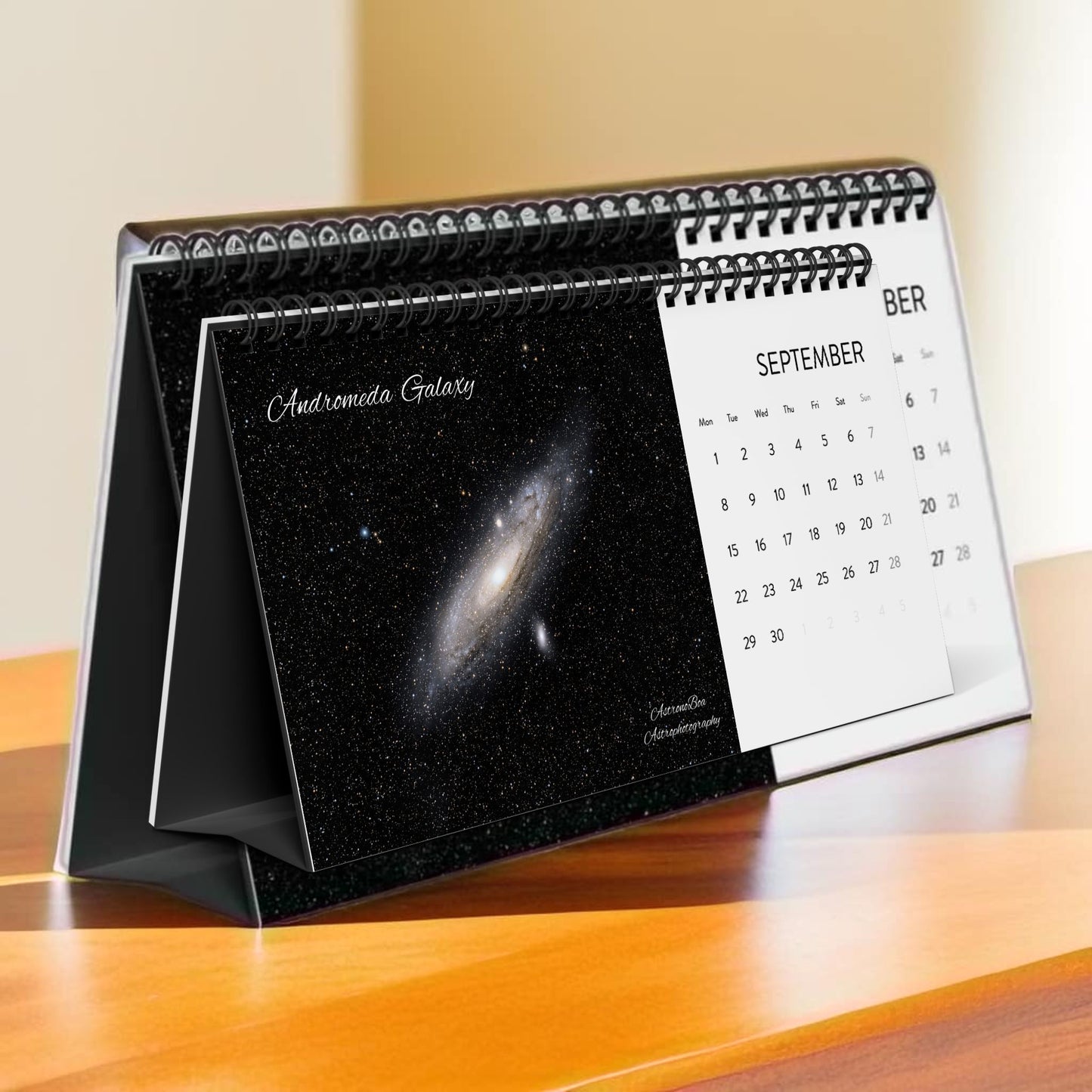 Simplex Desk Calendar (2025 grid) Astrophotography by AstronoBoa