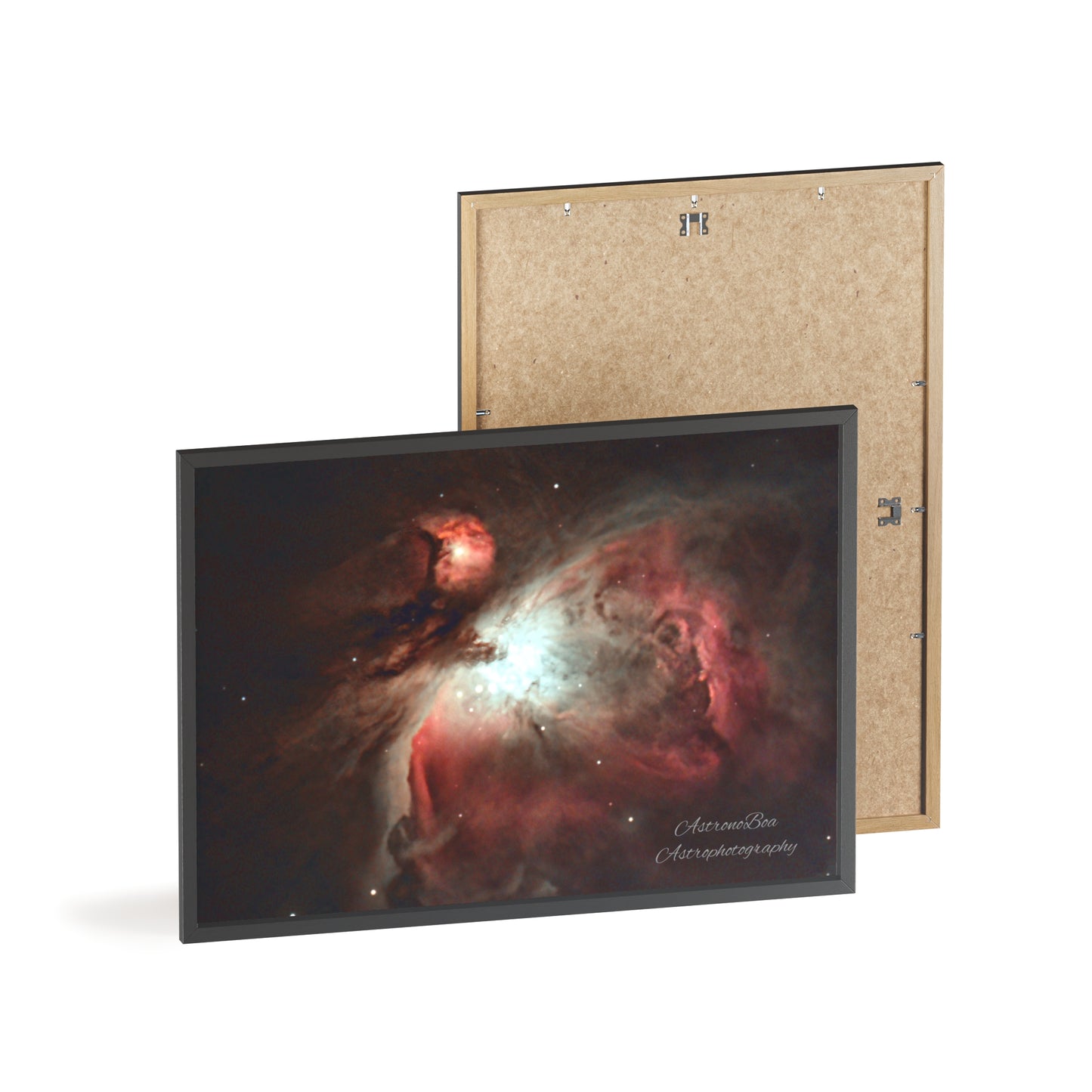Wooden Frame Orion Nebula Poster