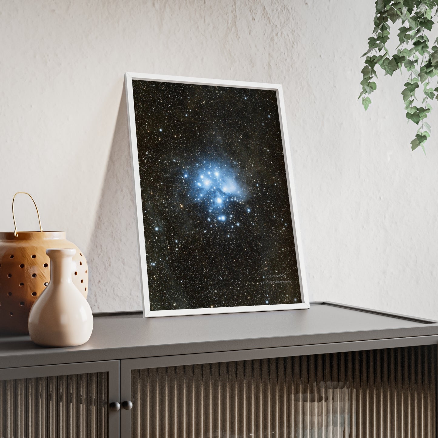 Wooden Frame The Pleiades Poster