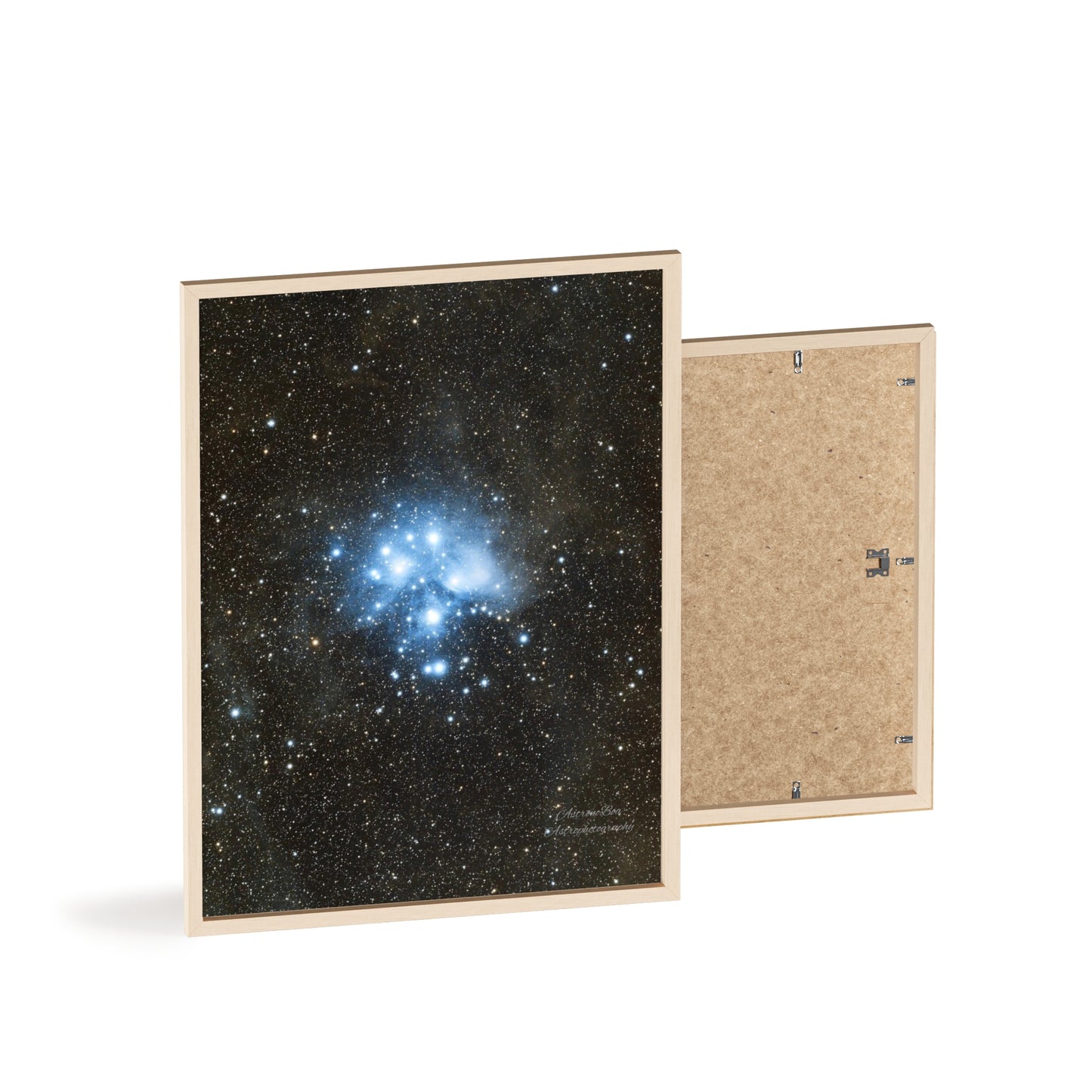 Wooden Frame The Pleiades Poster