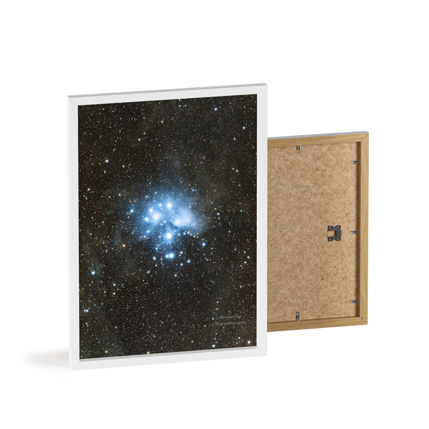 Wooden Frame The Pleiades Poster