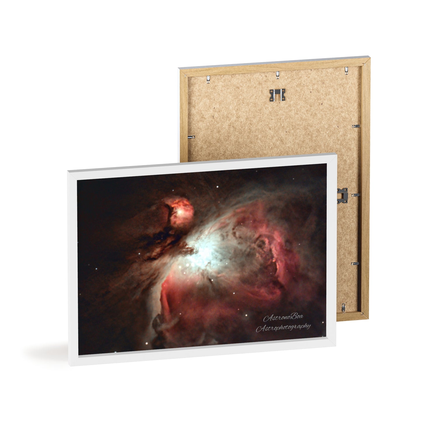 Wooden Frame Orion Nebula Poster