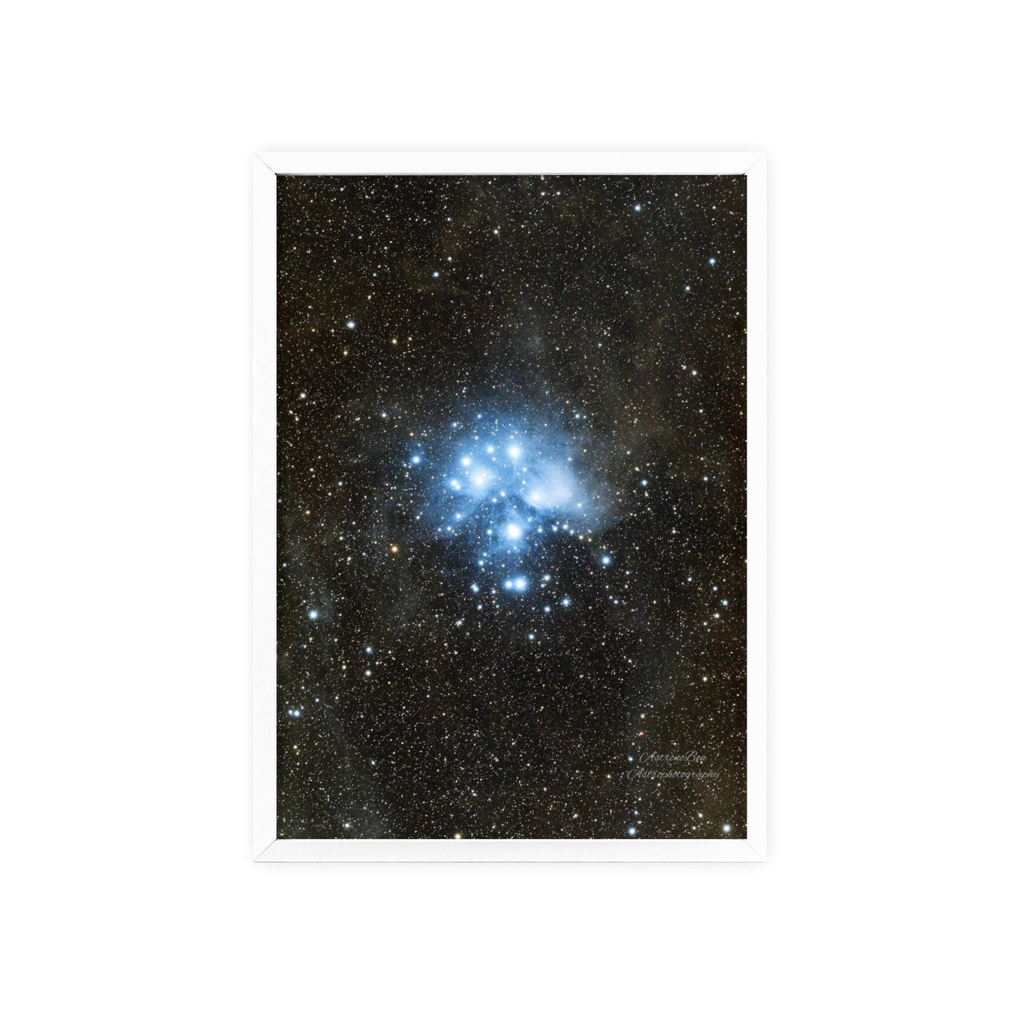 Wooden Frame The Pleiades Poster