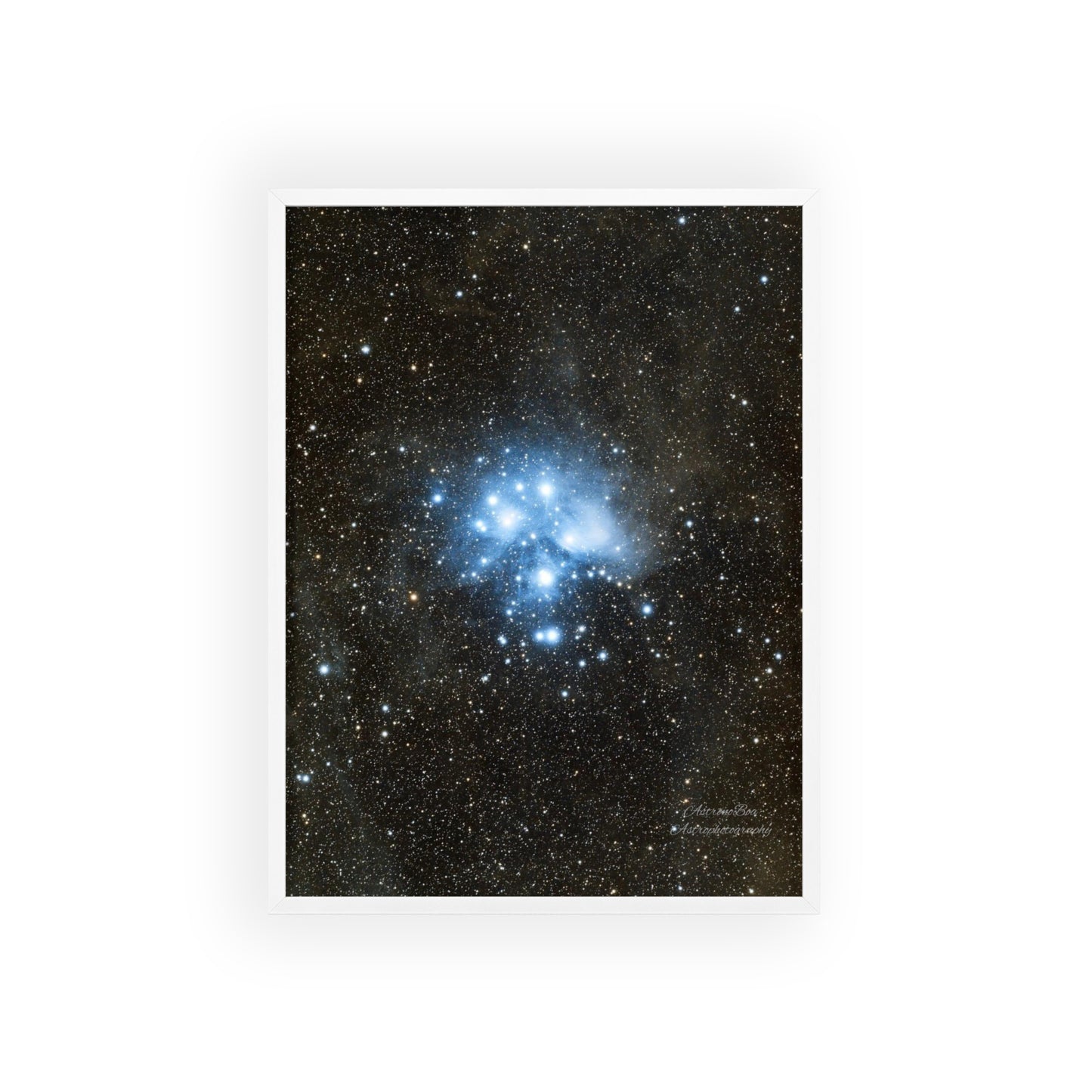 Wooden Frame The Pleiades Poster