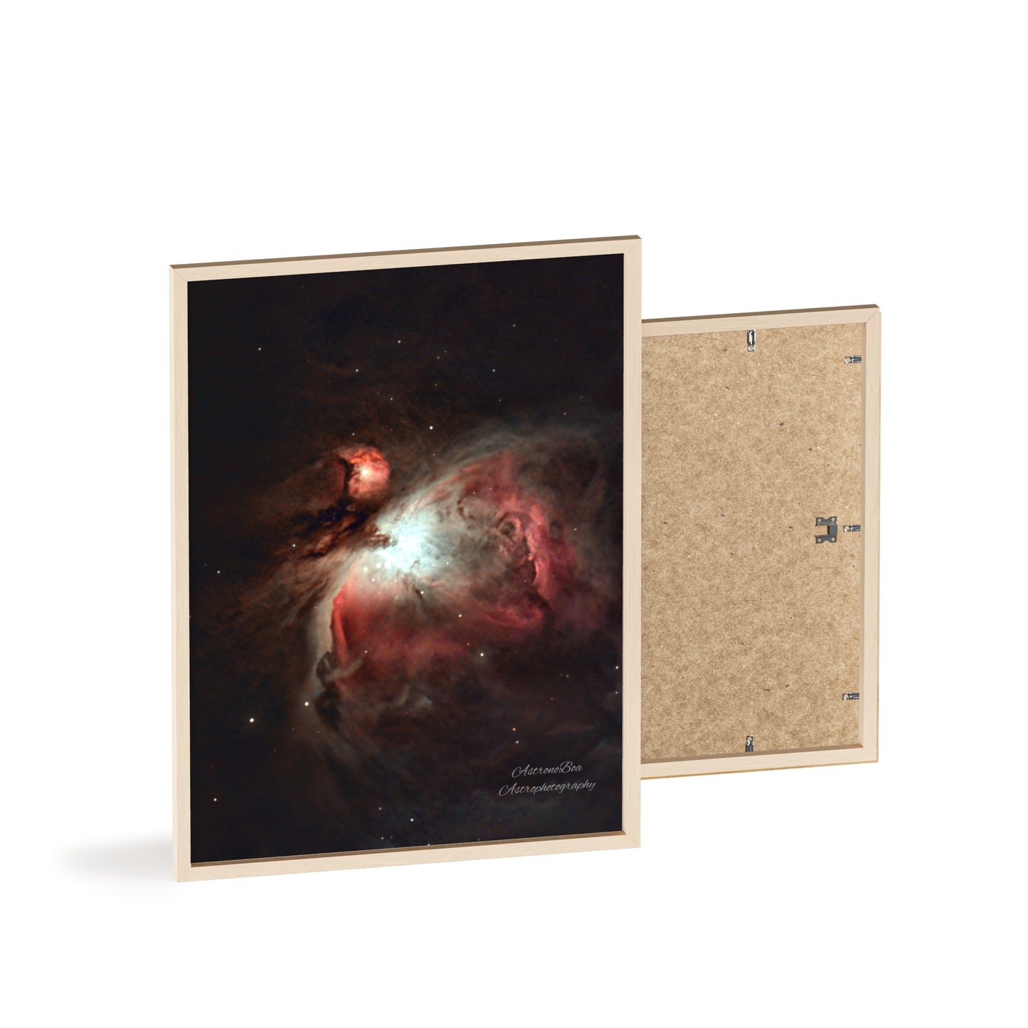 Wooden Frame Orion Nebula Poster