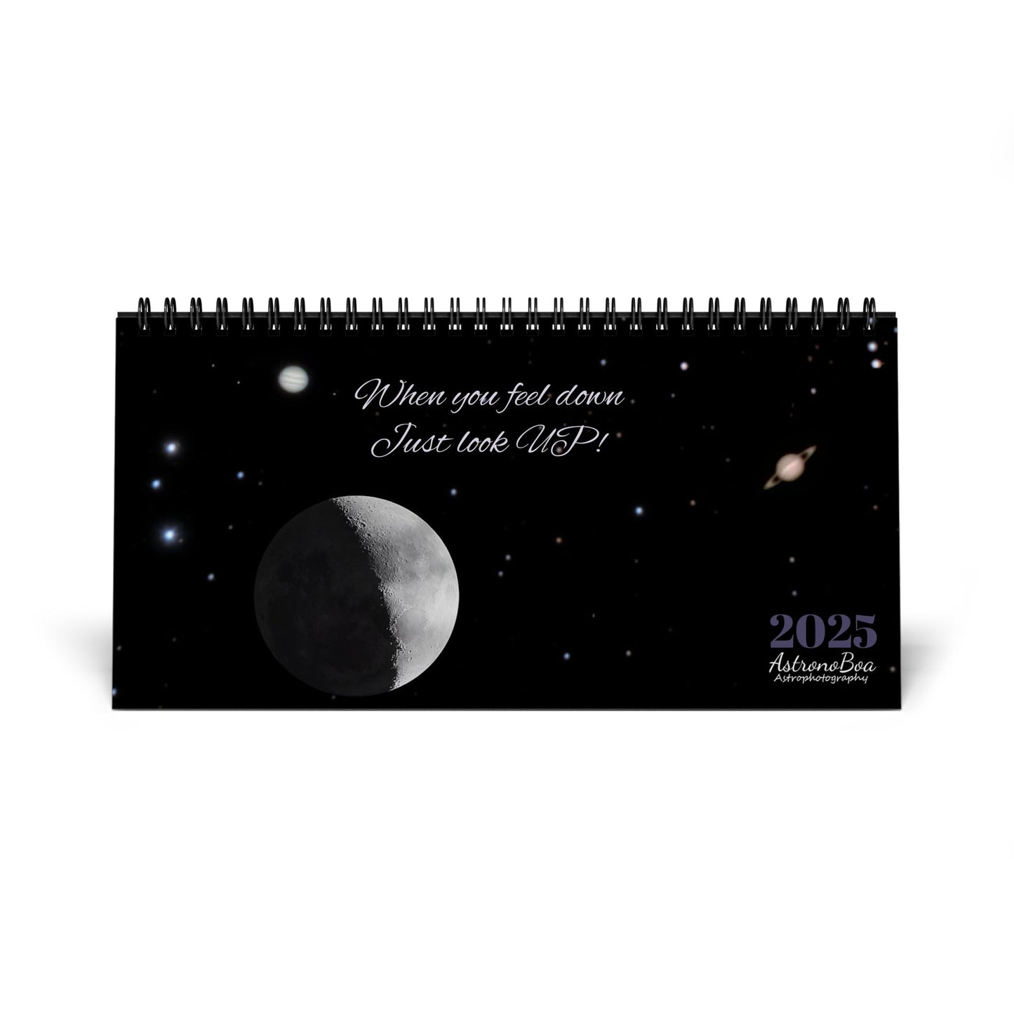 Simplex Desk Calendar (2025 grid) Astrophotography by AstronoBoa