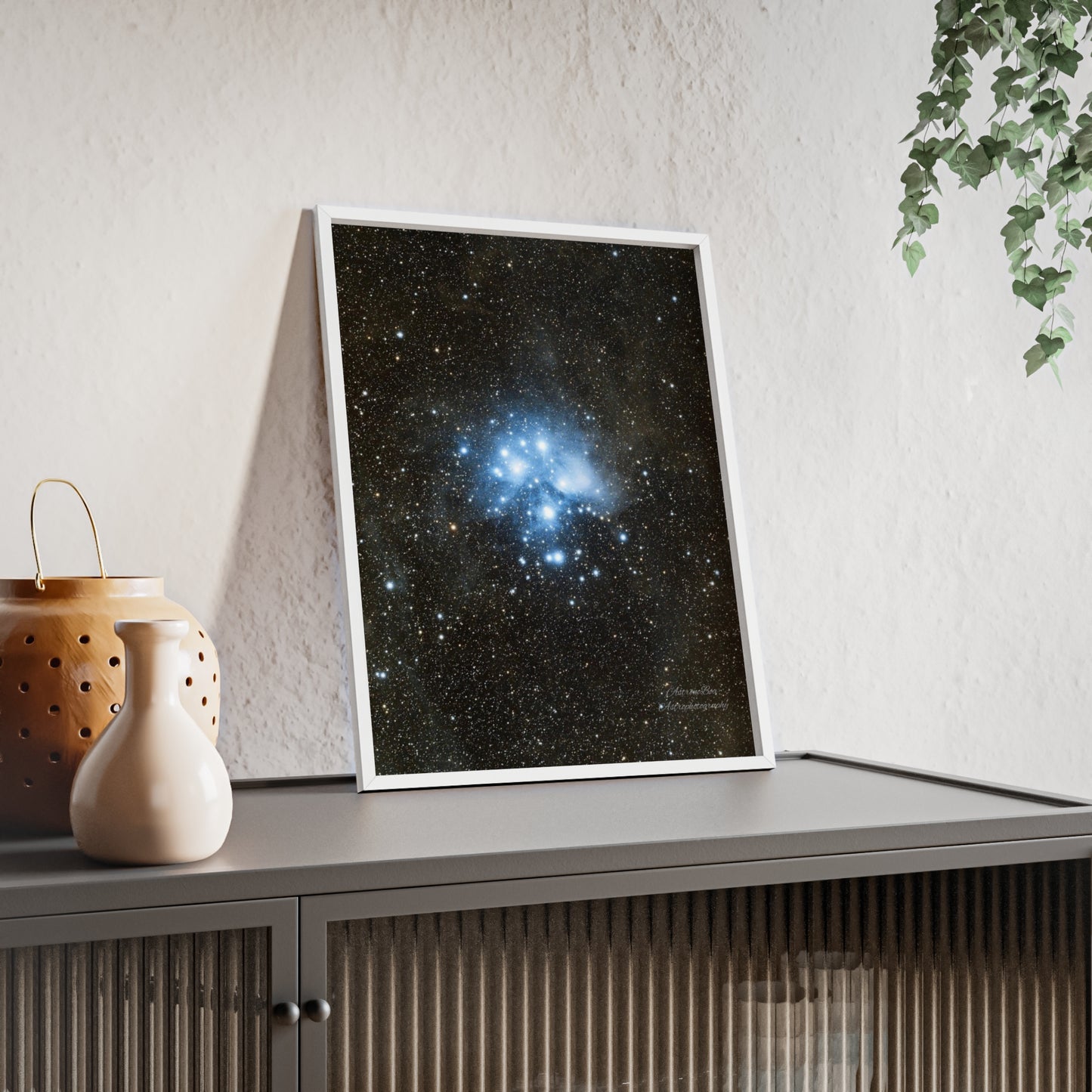 Wooden Frame The Pleiades Poster