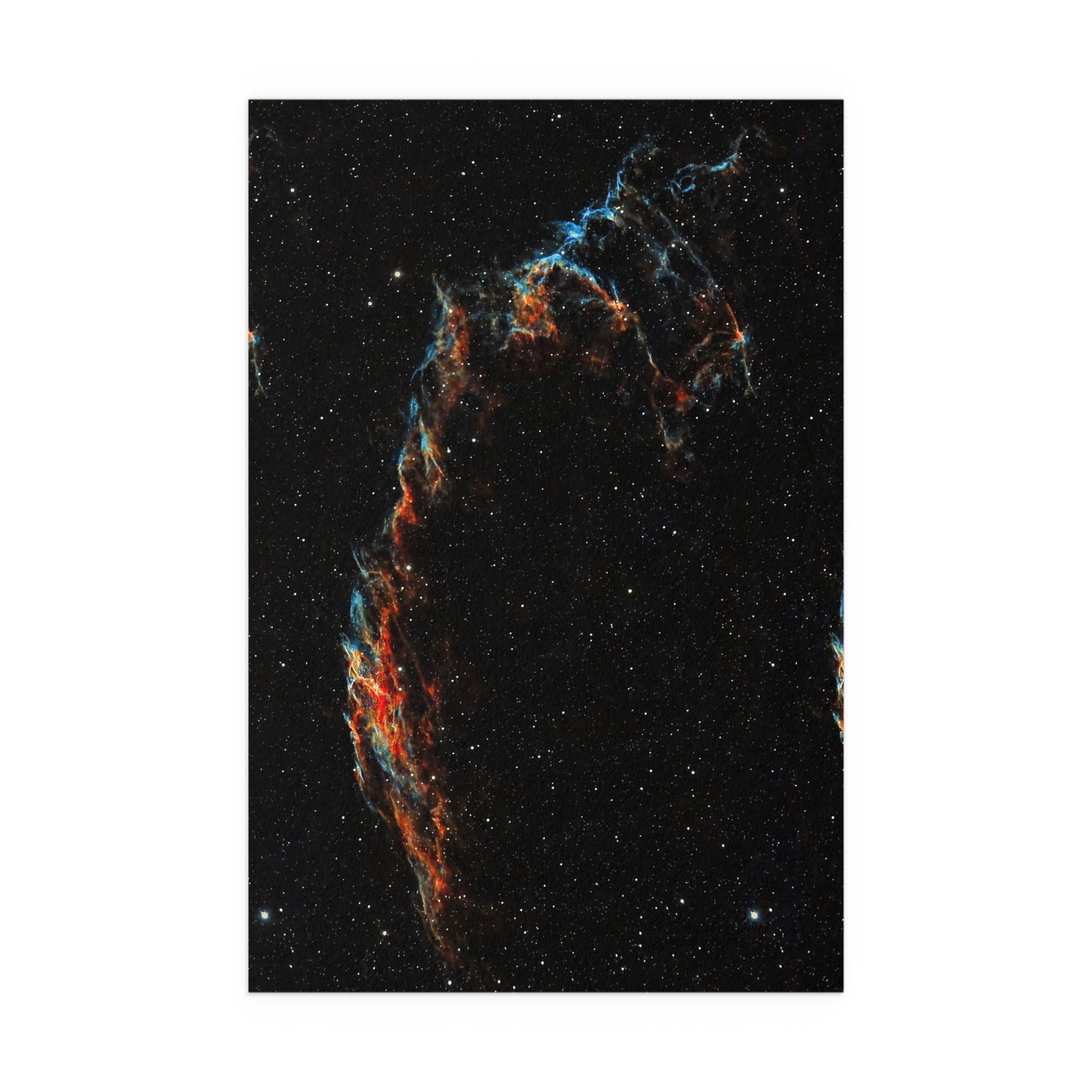 Indoor and Outdoor Silk Poster - The Eastern Veil NGC 6992 by AstronoBoa