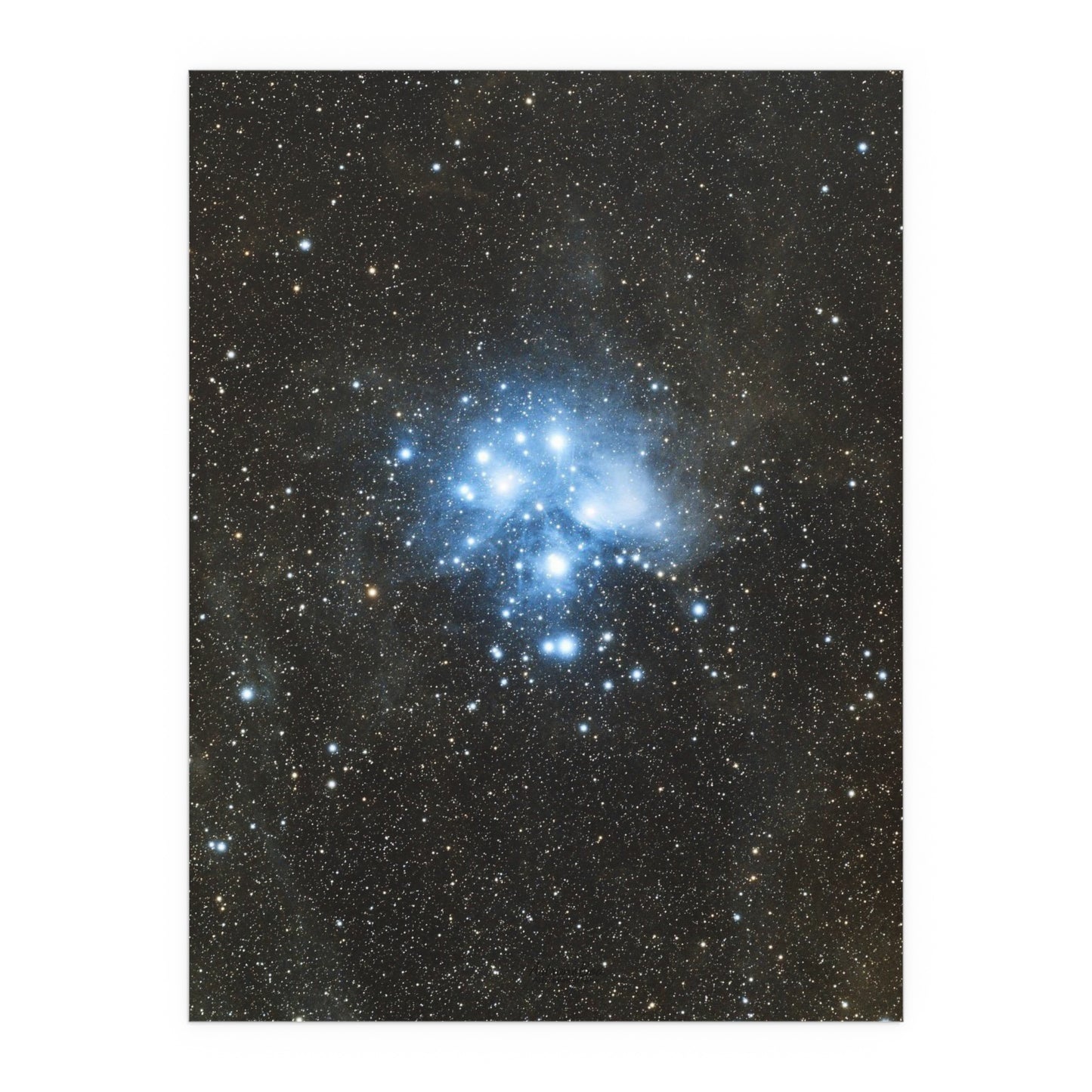 Indoor and Outdoor Silk Poster - The Pleiades by AstronoBoa