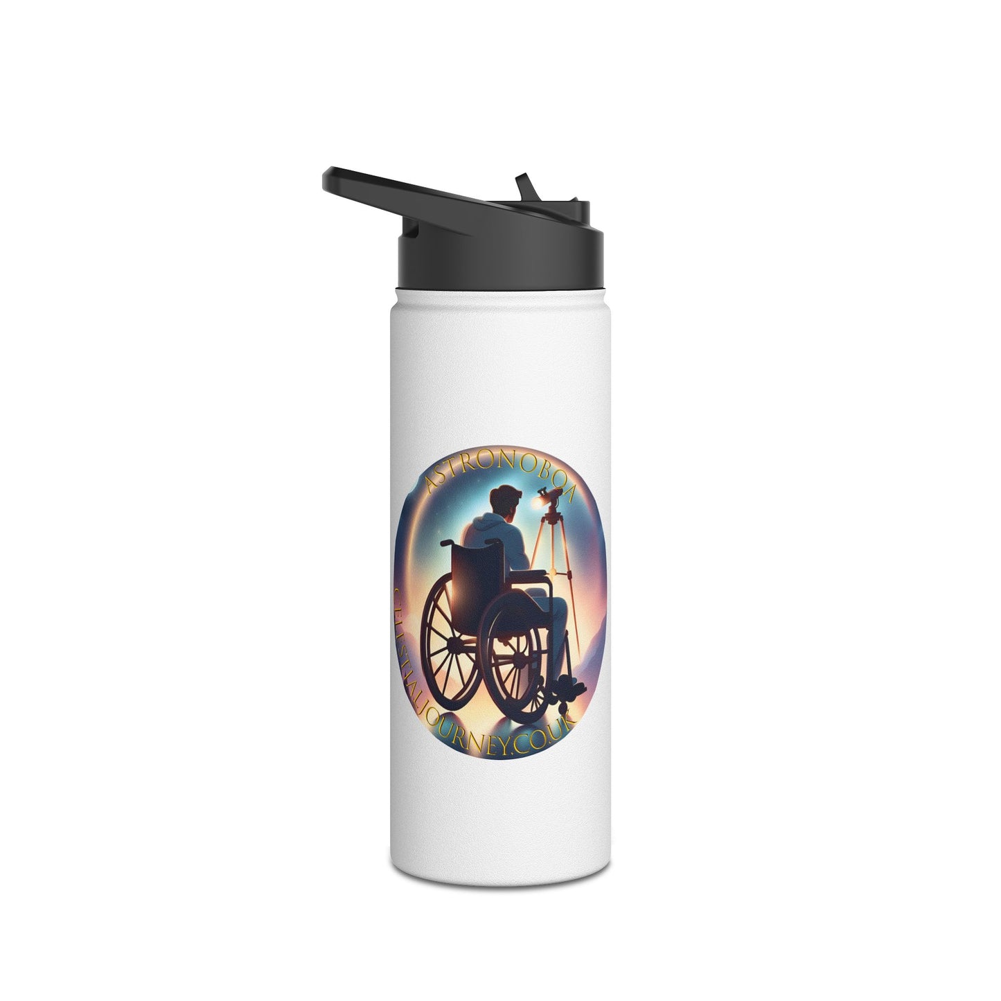 Water Bottle - Astronaut Celestial Journey Astronoboa Design