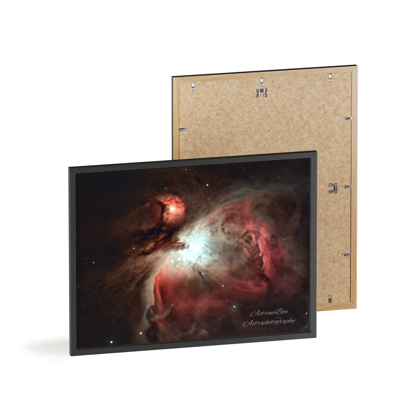 Wooden Frame Orion Nebula Poster