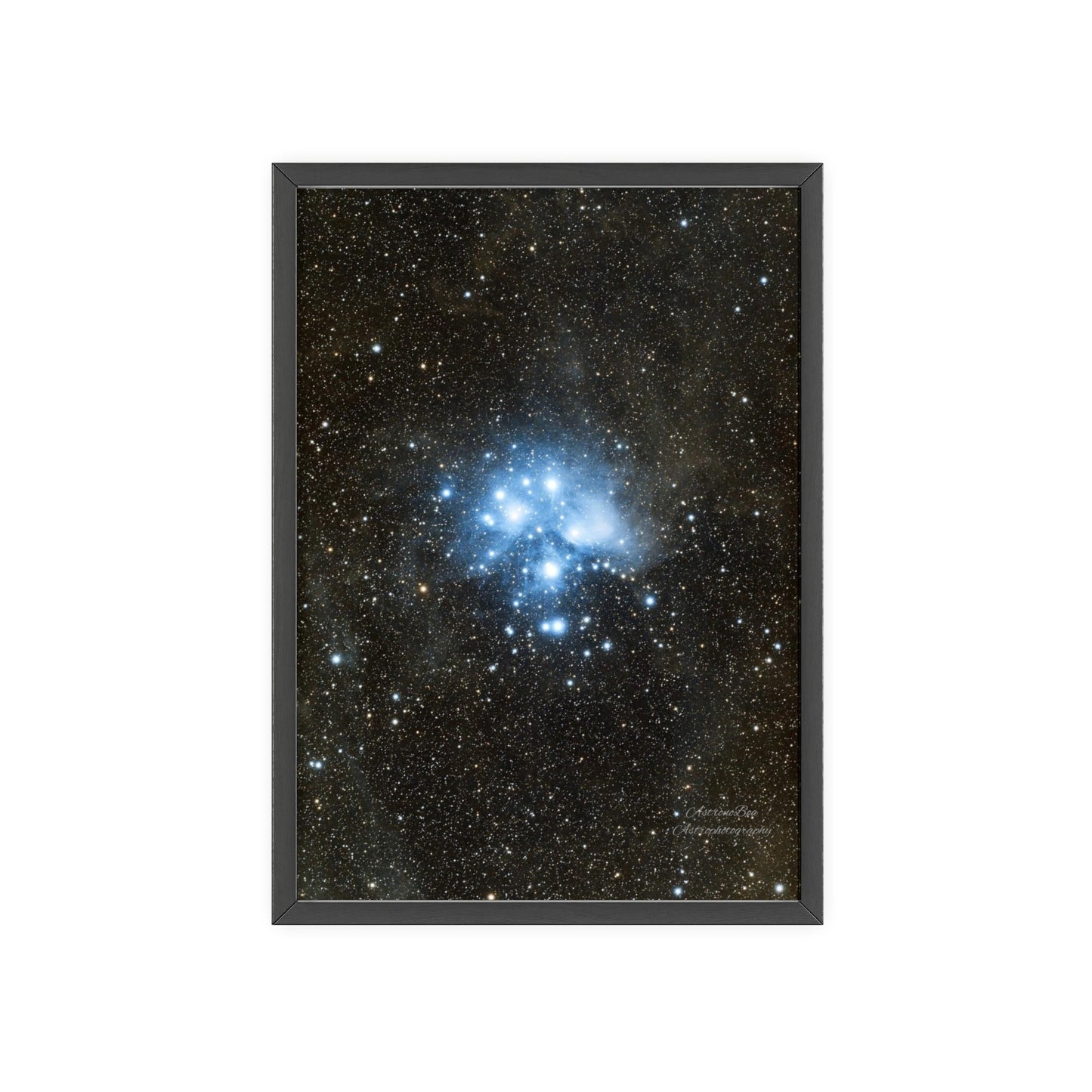 Wooden Frame The Pleiades Poster