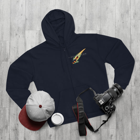Unisex Hooded Zip Sweatshirt 'That's just a bug'